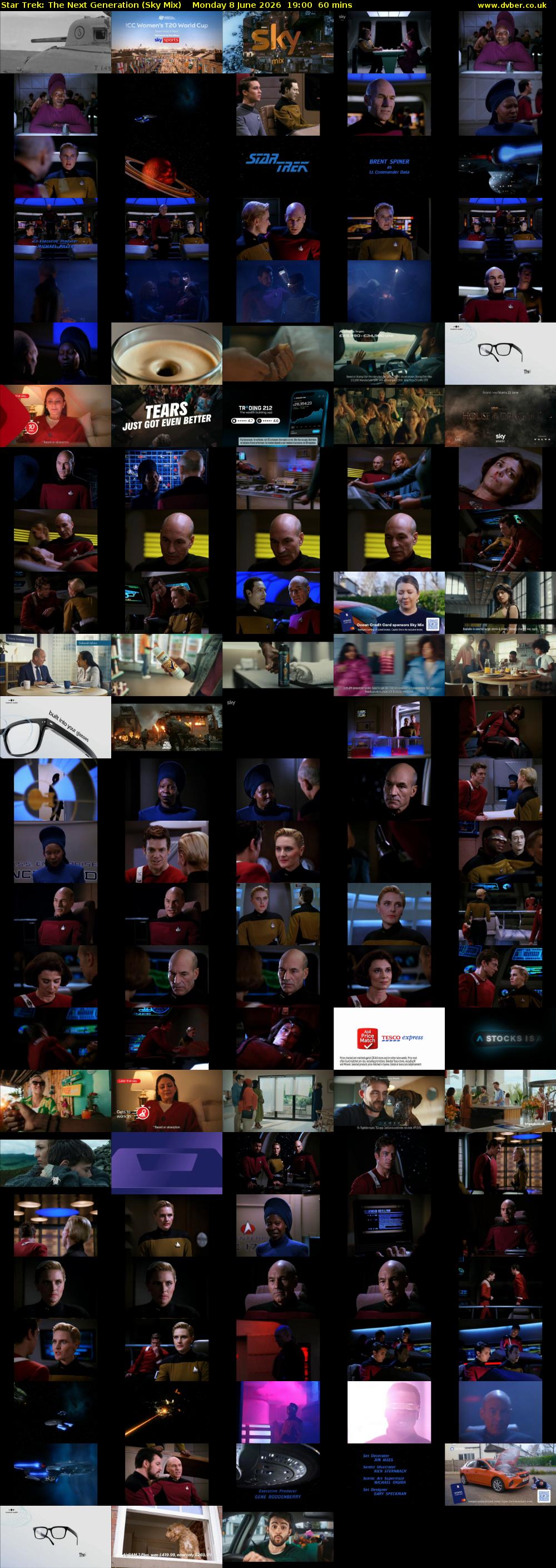 Star Trek: The Next Generation (Sky Mix) Monday 8 June 2026 19:00 - 20:00