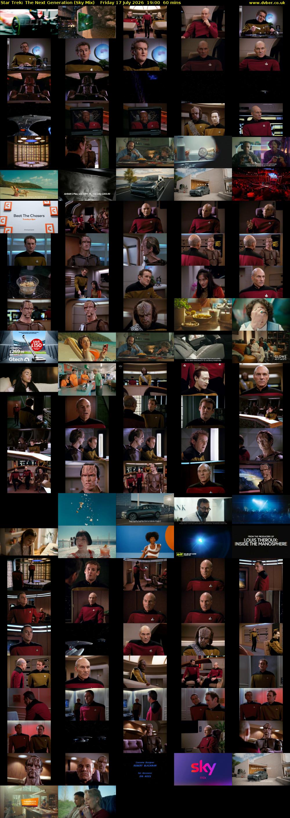 Star Trek: The Next Generation (Sky Mix) Friday 17 July 2026 19:00 - 20:00