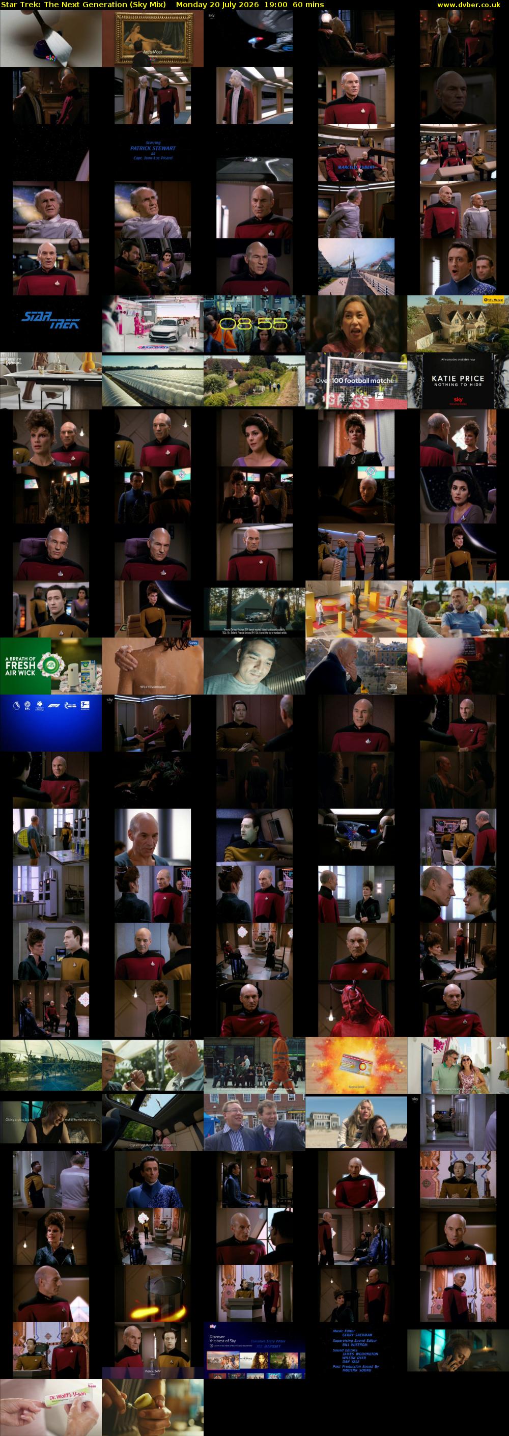 Star Trek: The Next Generation (Sky Mix) Monday 20 July 2026 19:00 - 20:00