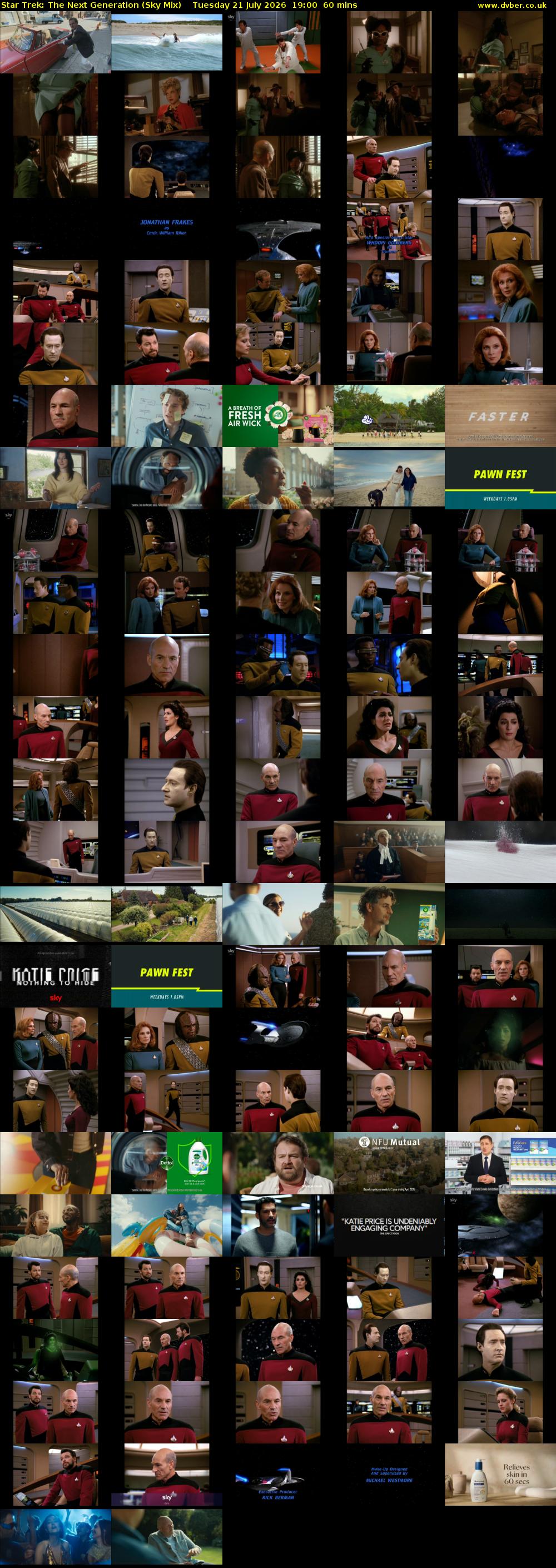 Star Trek: The Next Generation (Sky Mix) Tuesday 21 July 2026 19:00 - 20:00