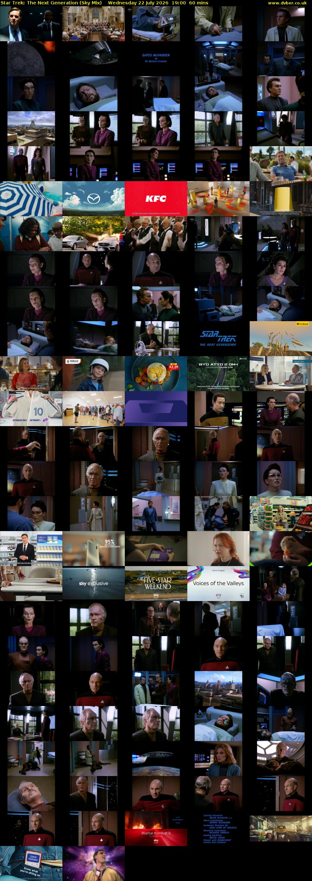 Star Trek: The Next Generation (Sky Mix) Wednesday 22 July 2026 19:00 - 20:00