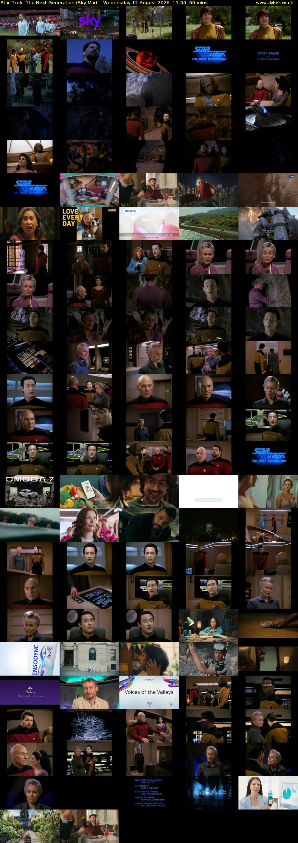 Star Trek: The Next Generation (Sky Mix) Wednesday 12 August 2026 19:00 - 20:00