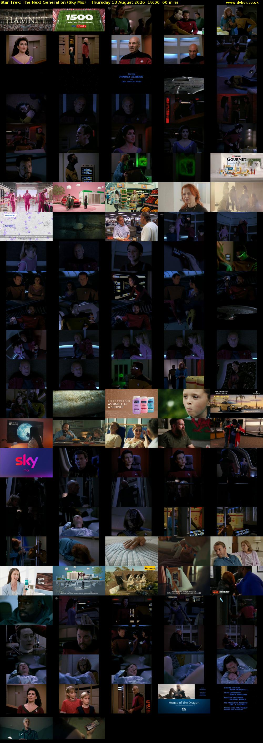 Star Trek: The Next Generation (Sky Mix) Thursday 13 August 2026 19:00 - 20:00
