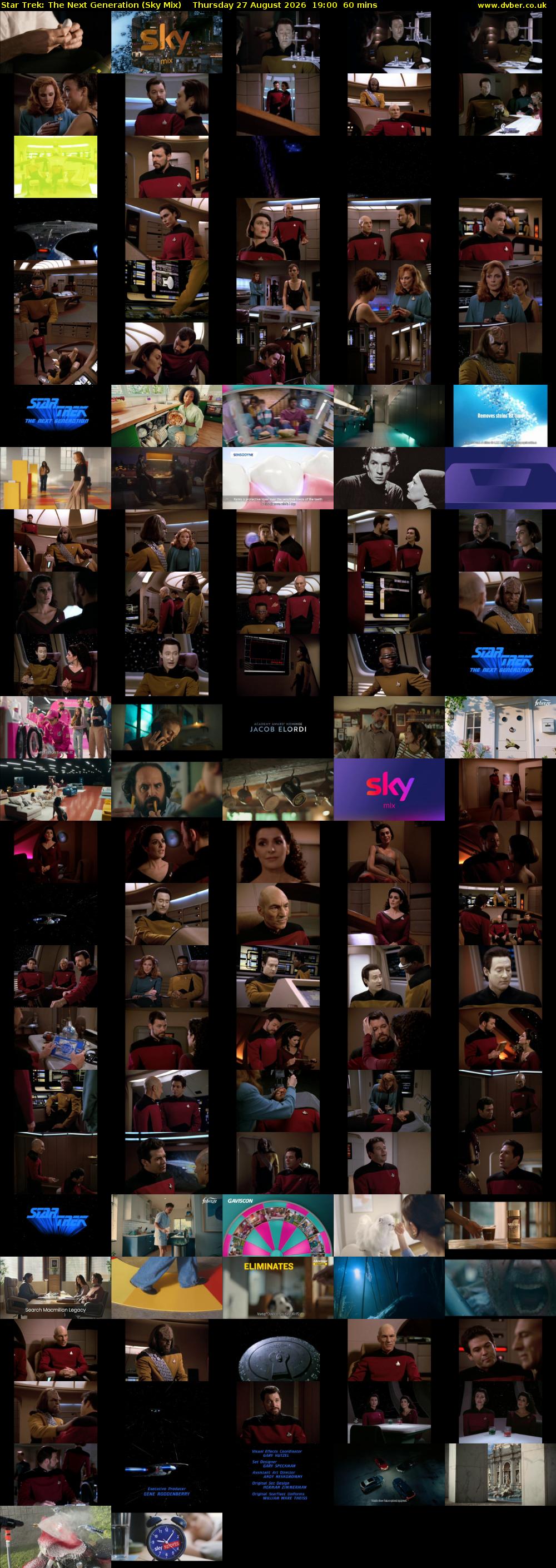 Star Trek: The Next Generation (Sky Mix) Thursday 27 August 2026 19:00 - 20:00