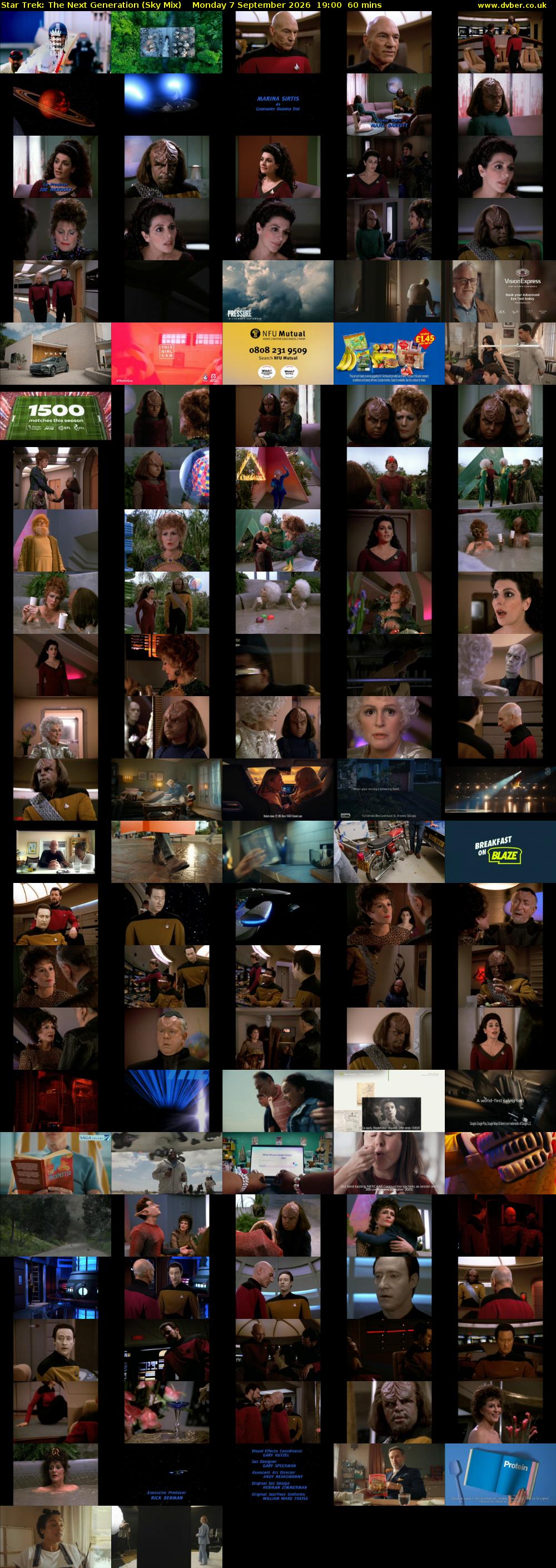 Star Trek: The Next Generation (Sky Mix) Monday 7 September 2026 19:00 - 20:00