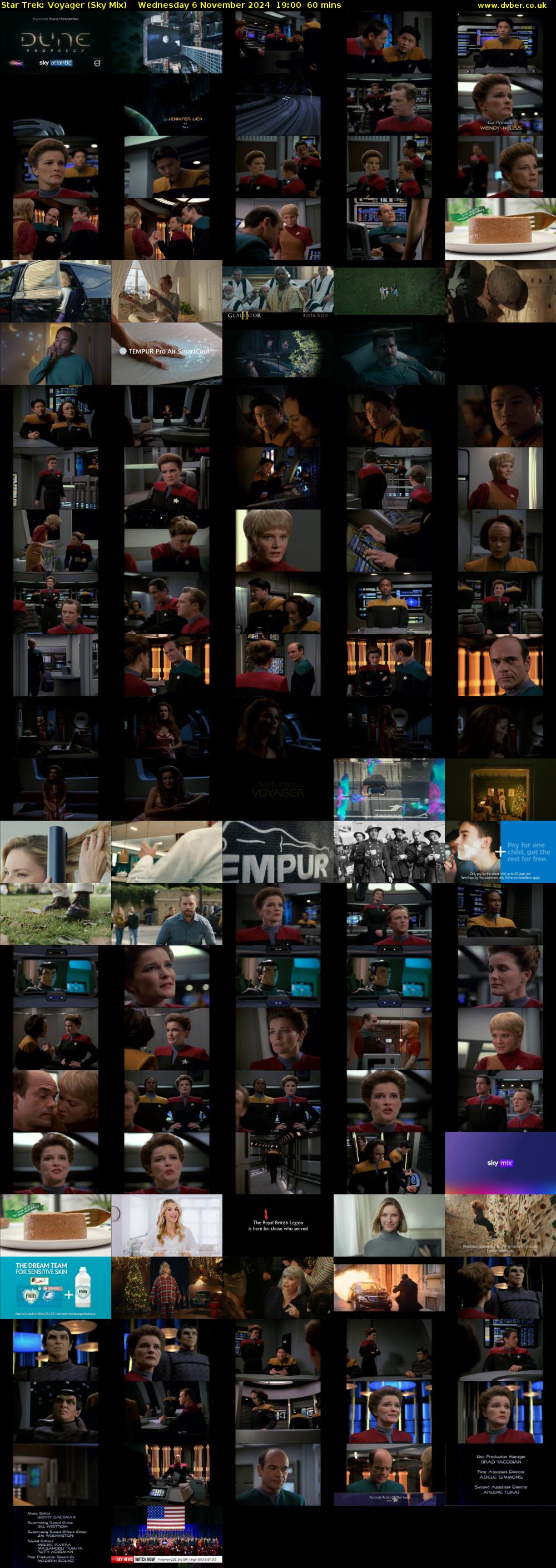 Star Trek: Voyager (Sky Mix) Wednesday 6 November 2024 19:00 - 20:00