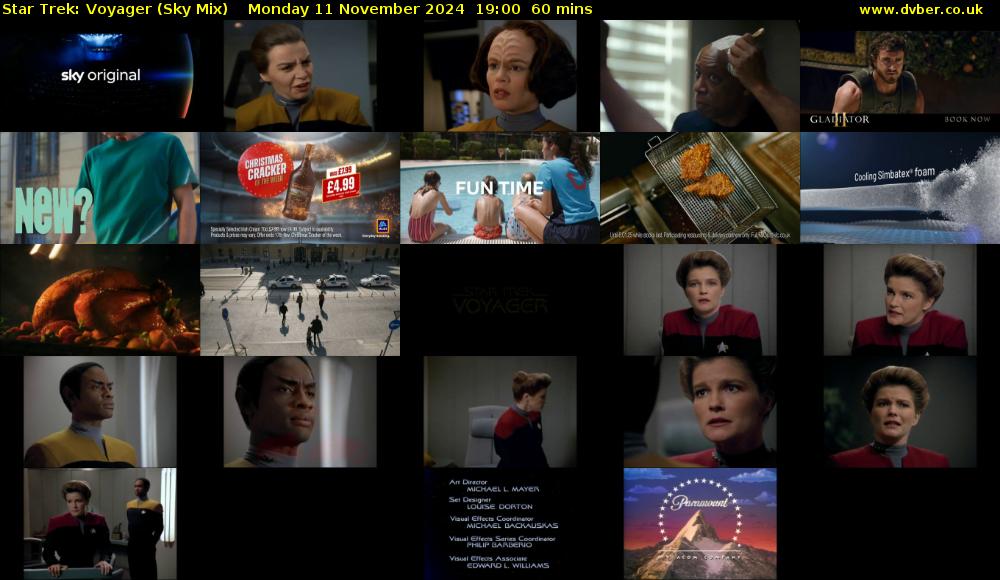 Star Trek: Voyager (Sky Mix) Monday 11 November 2024 19:00 - 20:00