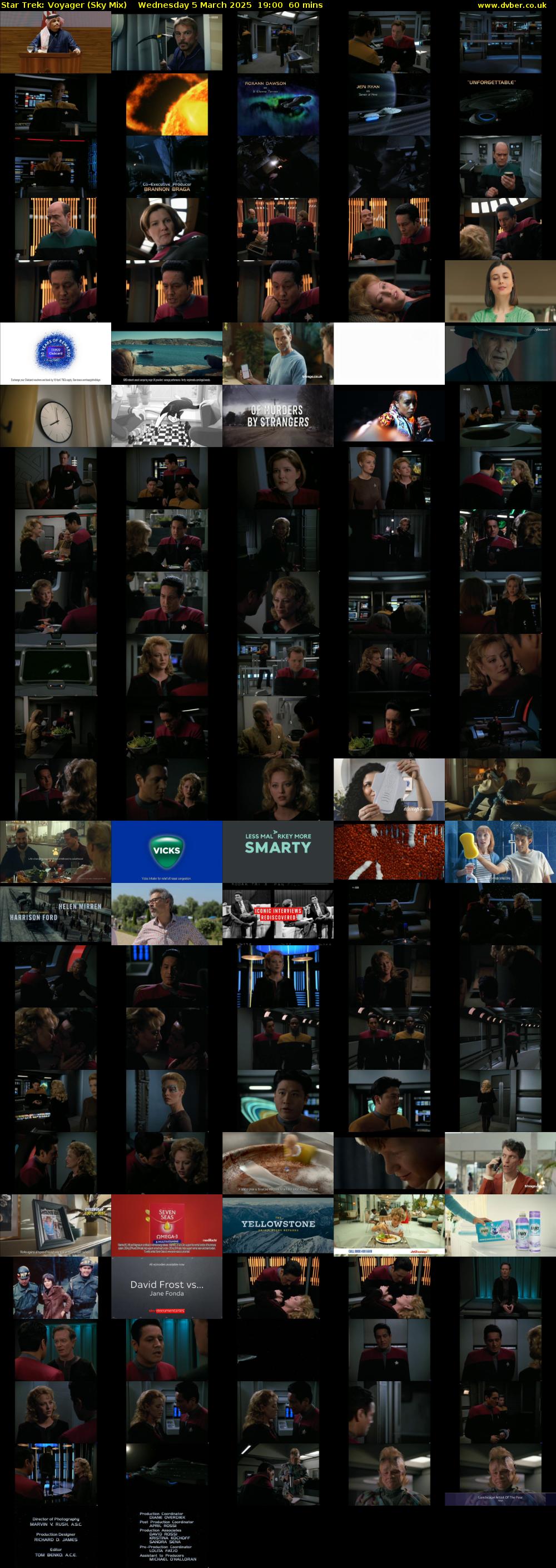 Star Trek: Voyager (Sky Mix) Wednesday 5 March 2025 19:00 - 20:00