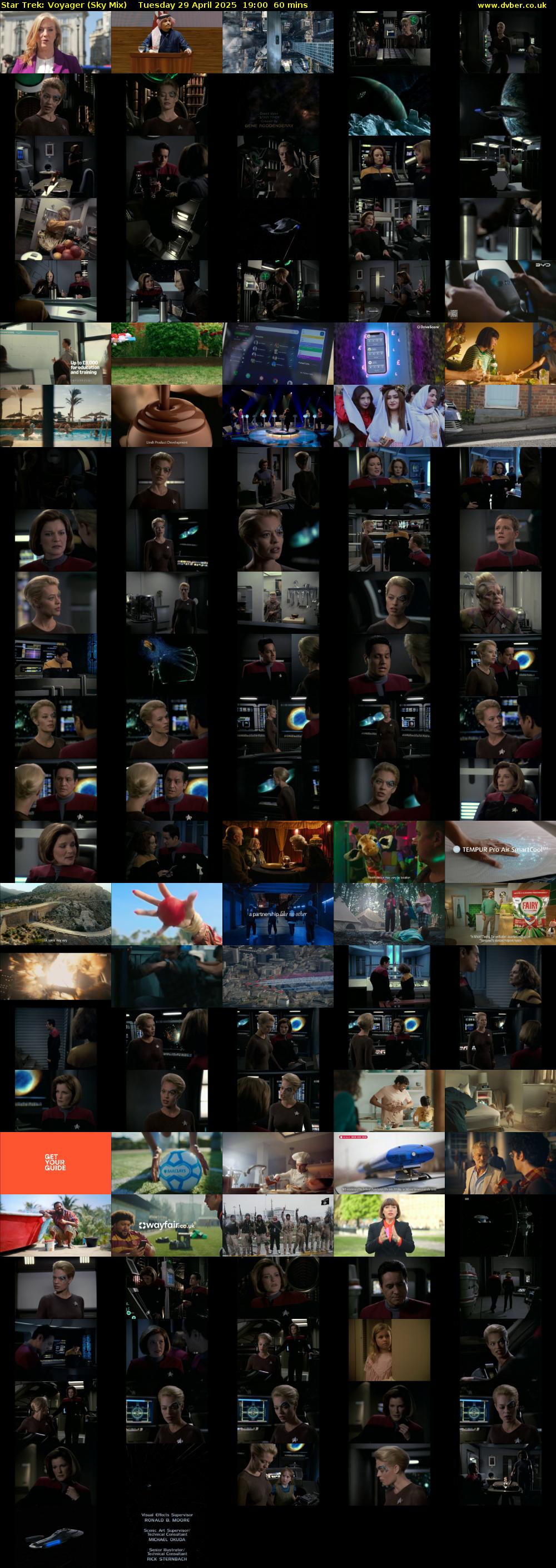 Star Trek: Voyager (Sky Mix) Tuesday 29 April 2025 19:00 - 20:00