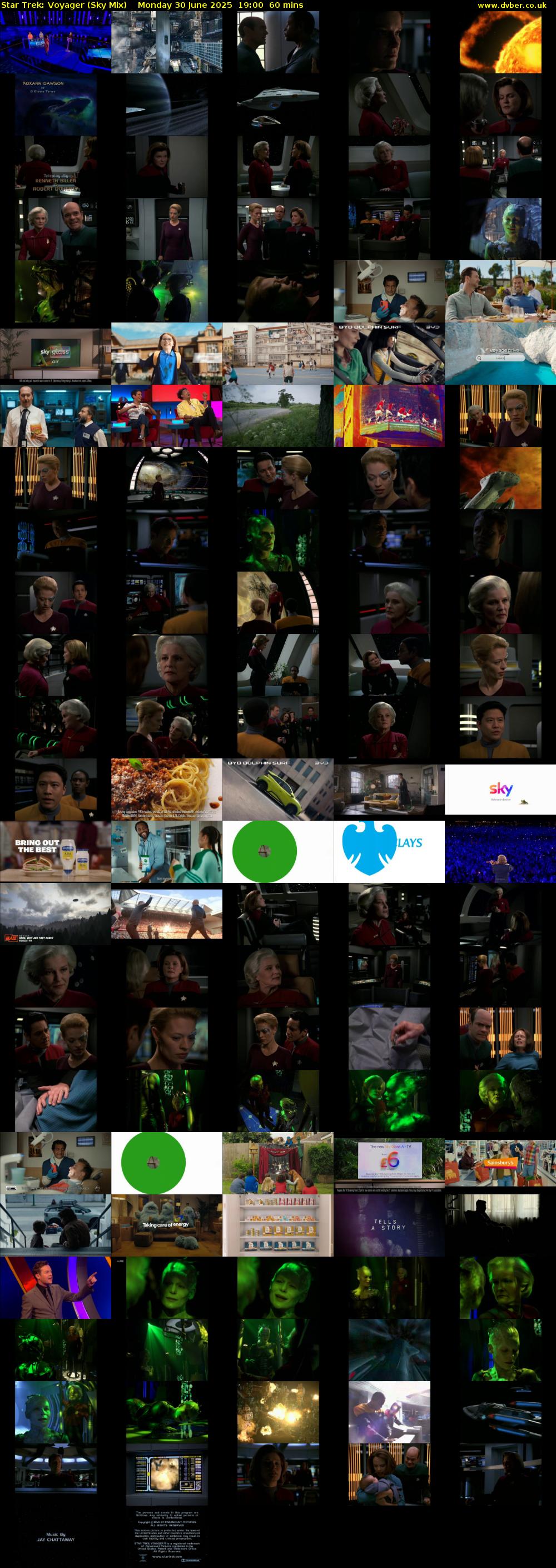 Star Trek: Voyager (Sky Mix) Monday 30 June 2025 19:00 - 20:00