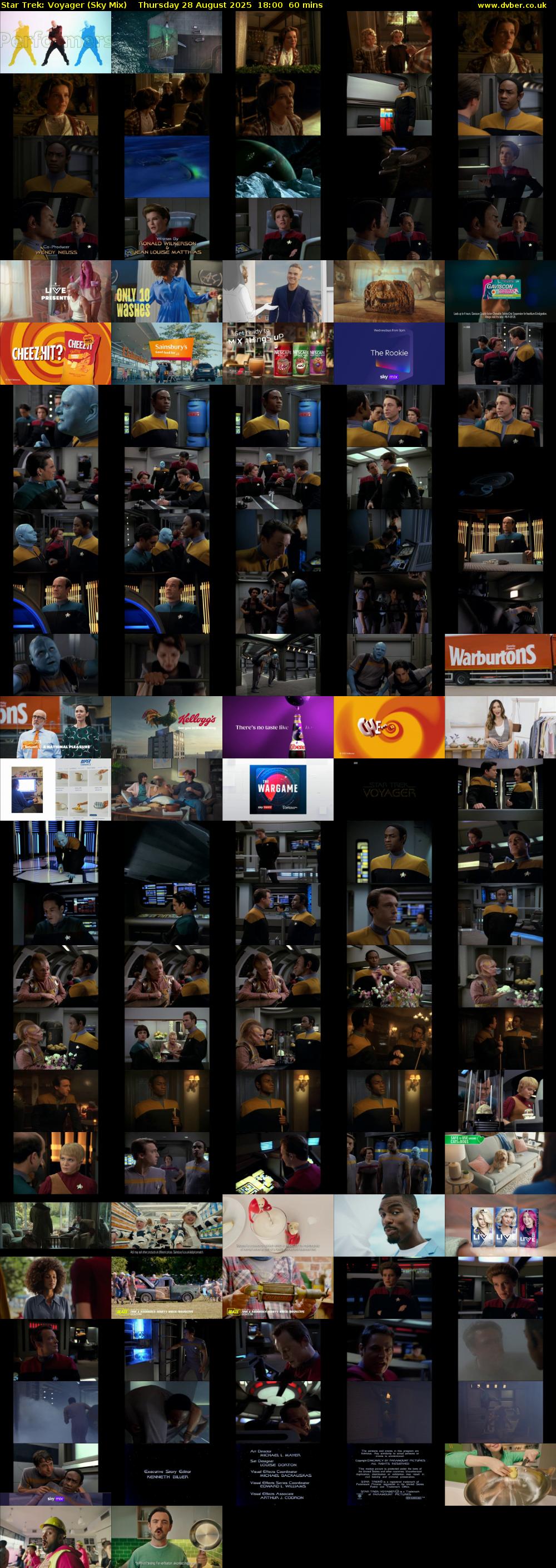 Star Trek: Voyager (Sky Mix) Thursday 28 August 2025 18:00 - 19:00