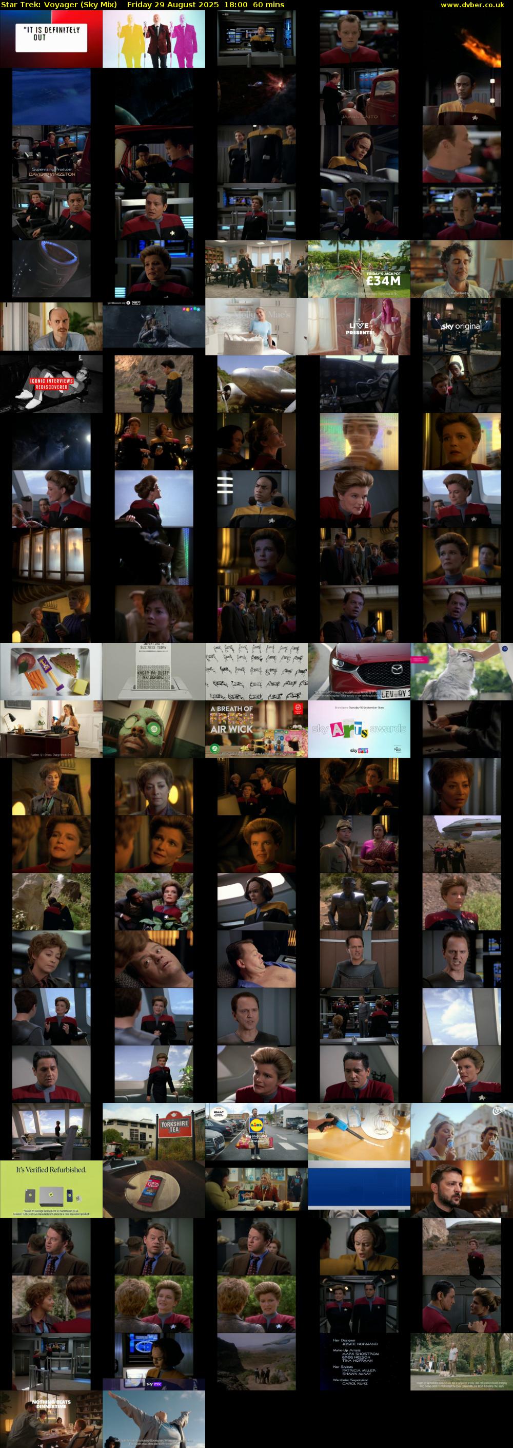 Star Trek: Voyager (Sky Mix) Friday 29 August 2025 18:00 - 19:00