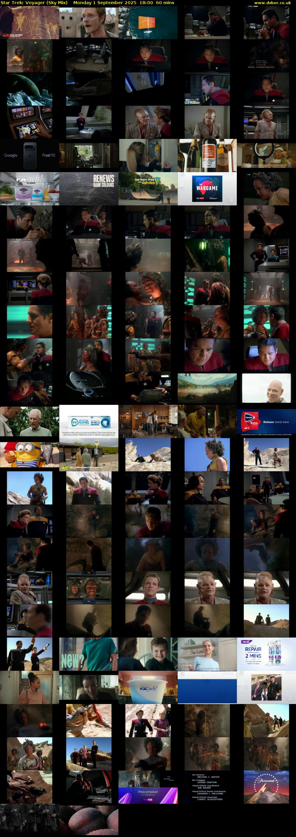 Star Trek: Voyager (Sky Mix) Monday 1 September 2025 18:00 - 19:00