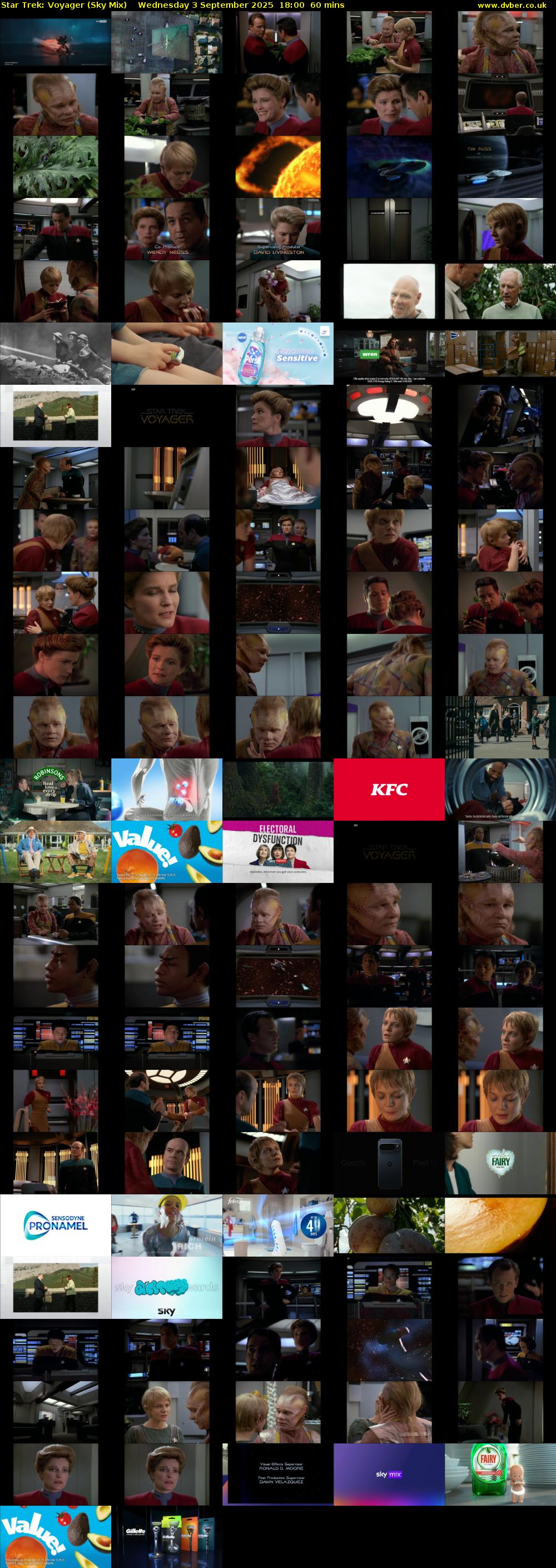 Star Trek: Voyager (Sky Mix) Wednesday 3 September 2025 18:00 - 19:00