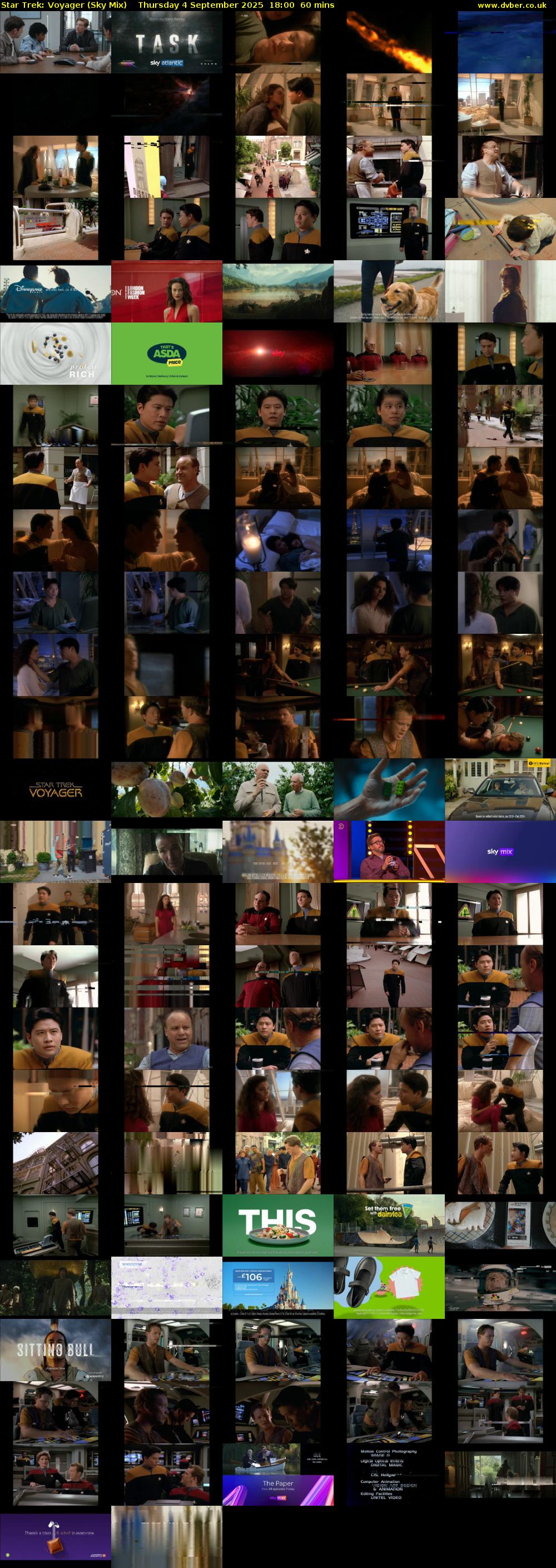 Star Trek: Voyager (Sky Mix) Thursday 4 September 2025 18:00 - 19:00