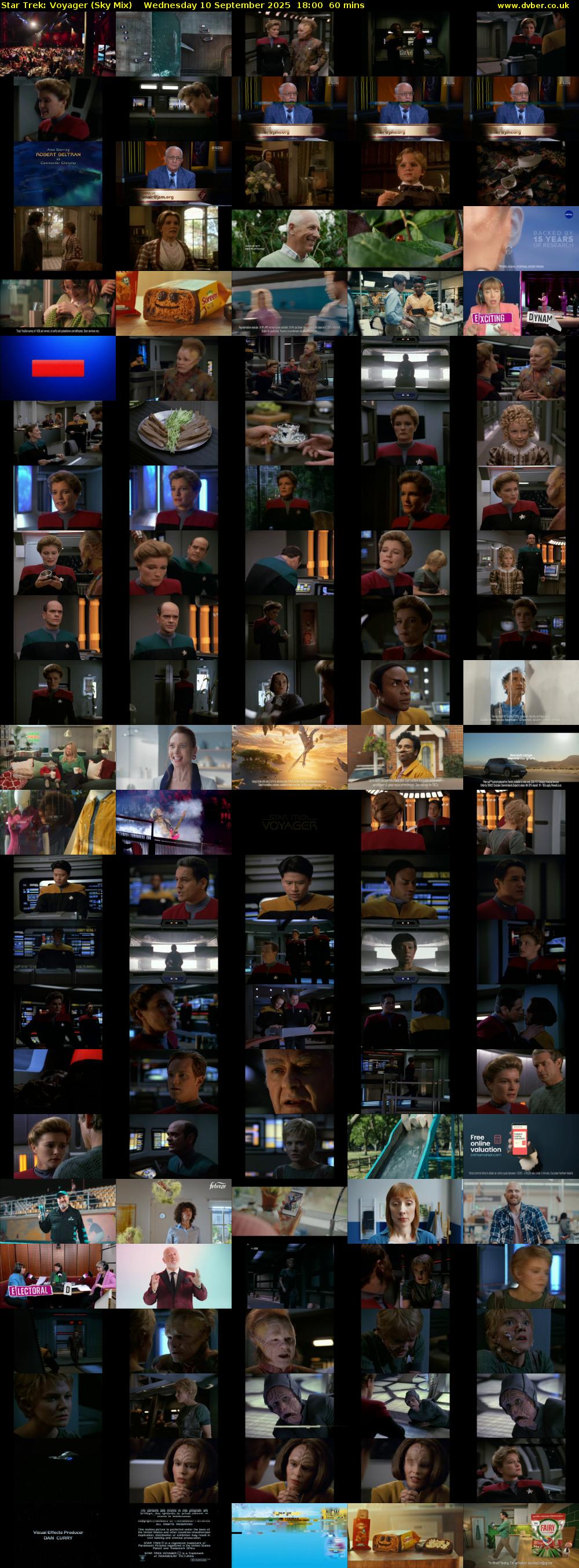 Star Trek: Voyager (Sky Mix) Wednesday 10 September 2025 18:00 - 19:00