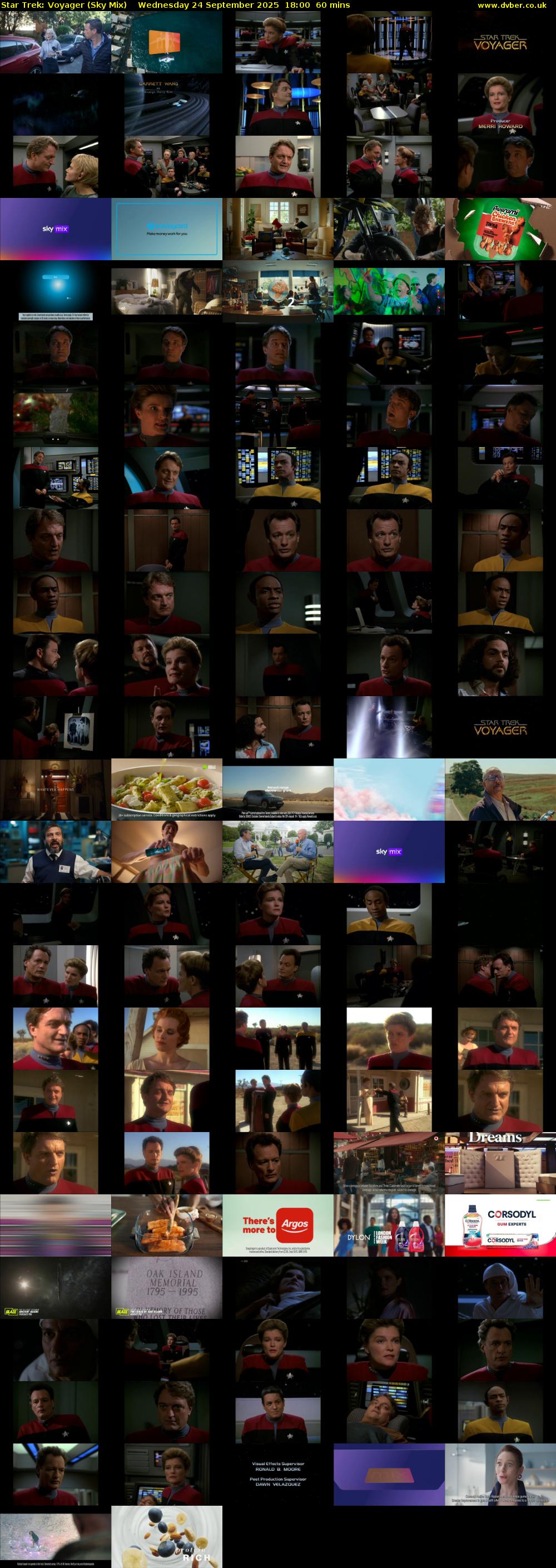 Star Trek: Voyager (Sky Mix) Wednesday 24 September 2025 18:00 - 19:00
