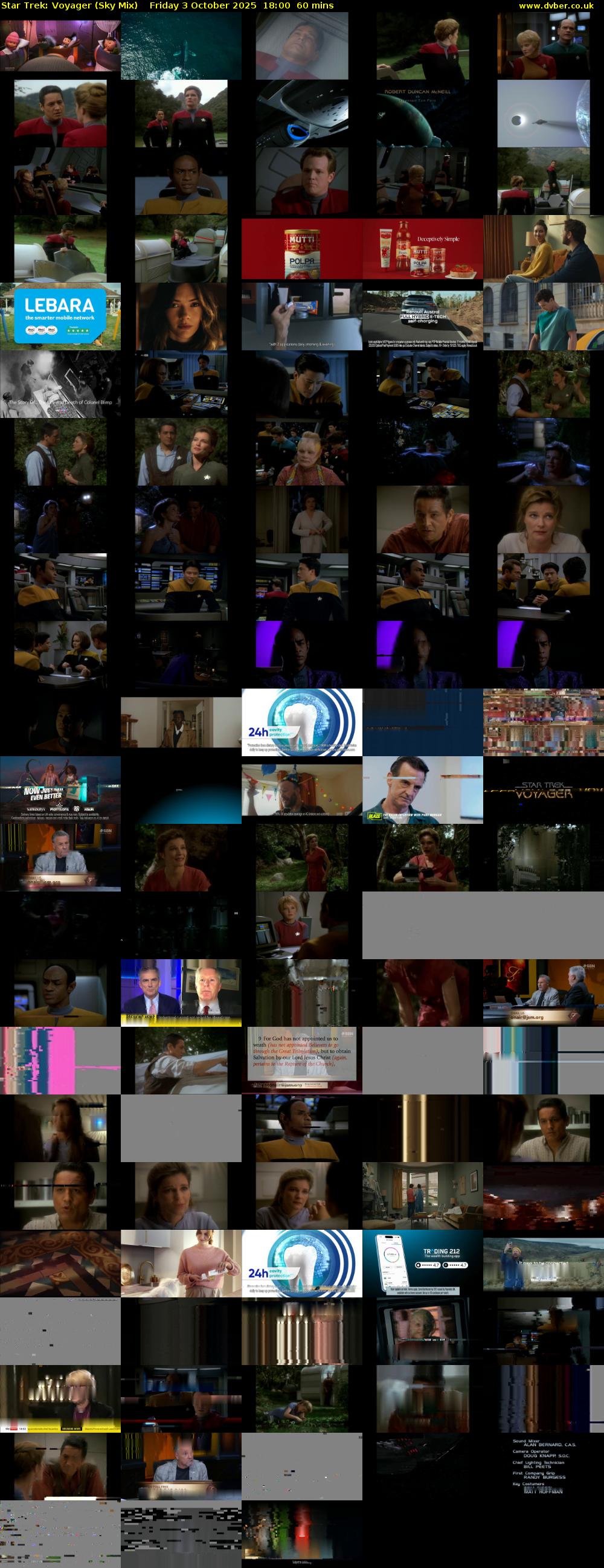Star Trek: Voyager (Sky Mix) Friday 3 October 2025 18:00 - 19:00