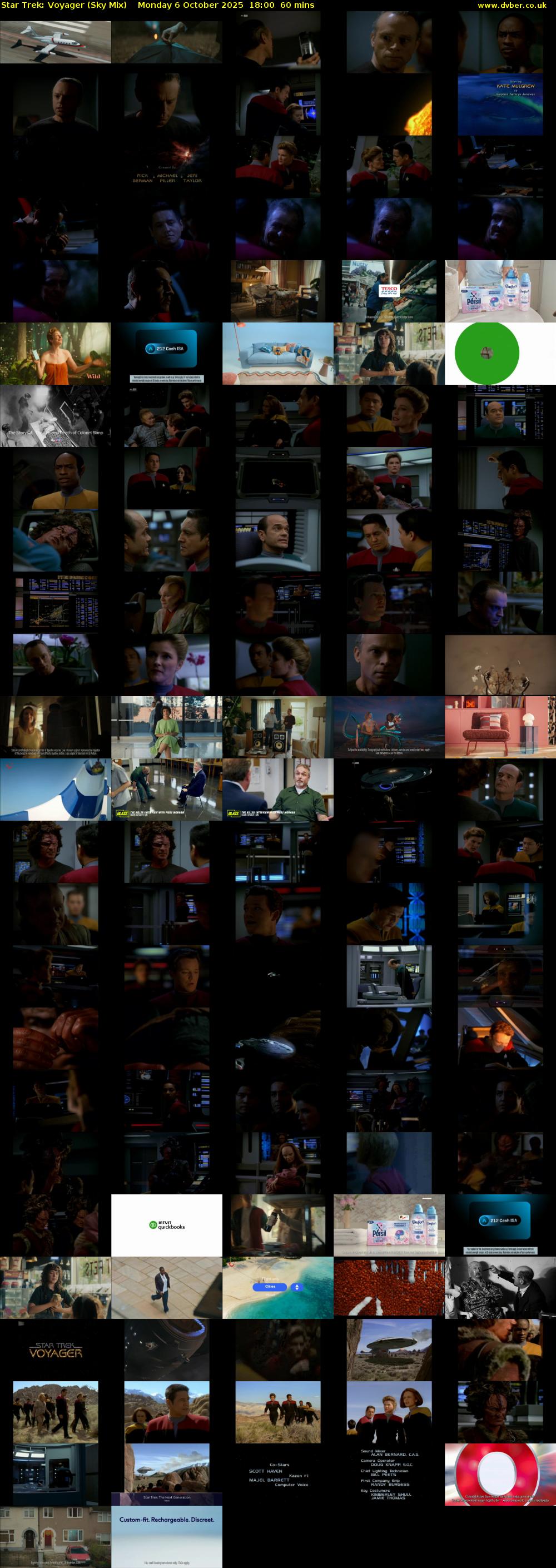 Star Trek: Voyager (Sky Mix) Monday 6 October 2025 18:00 - 19:00