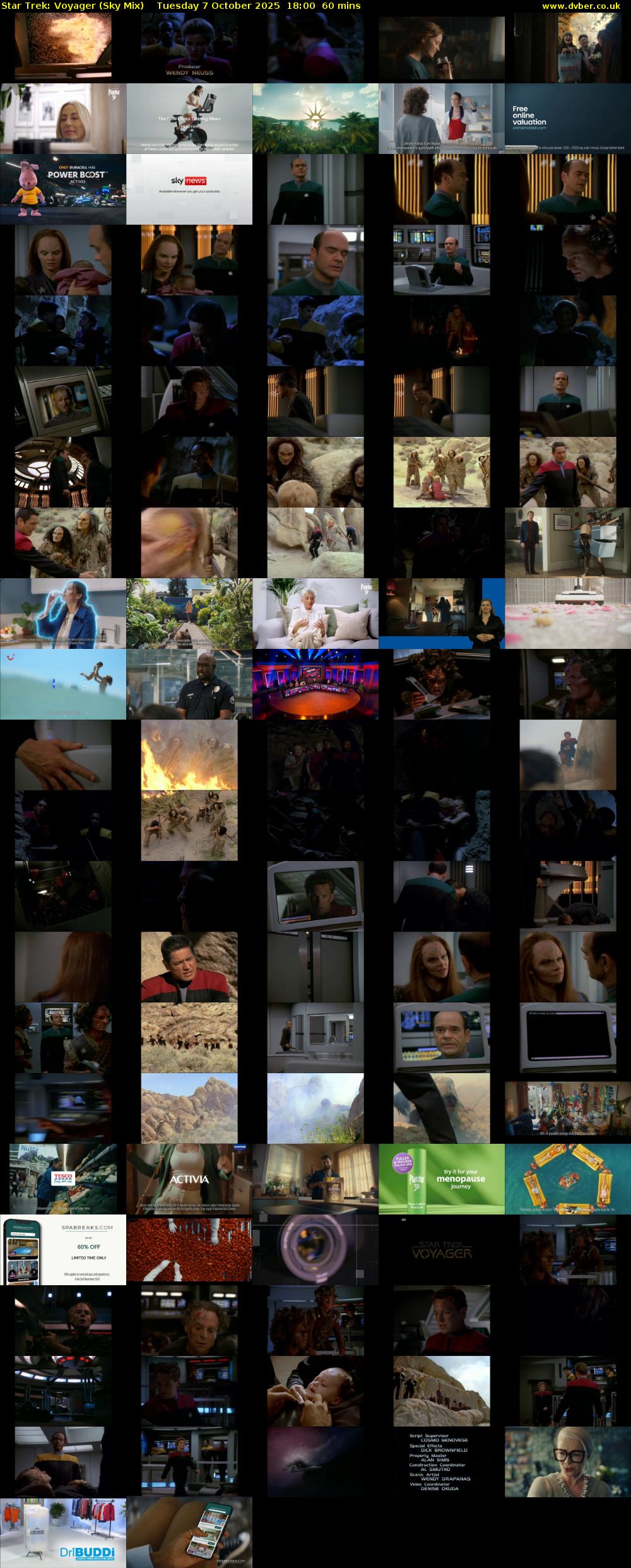 Star Trek: Voyager (Sky Mix) Tuesday 7 October 2025 18:00 - 19:00