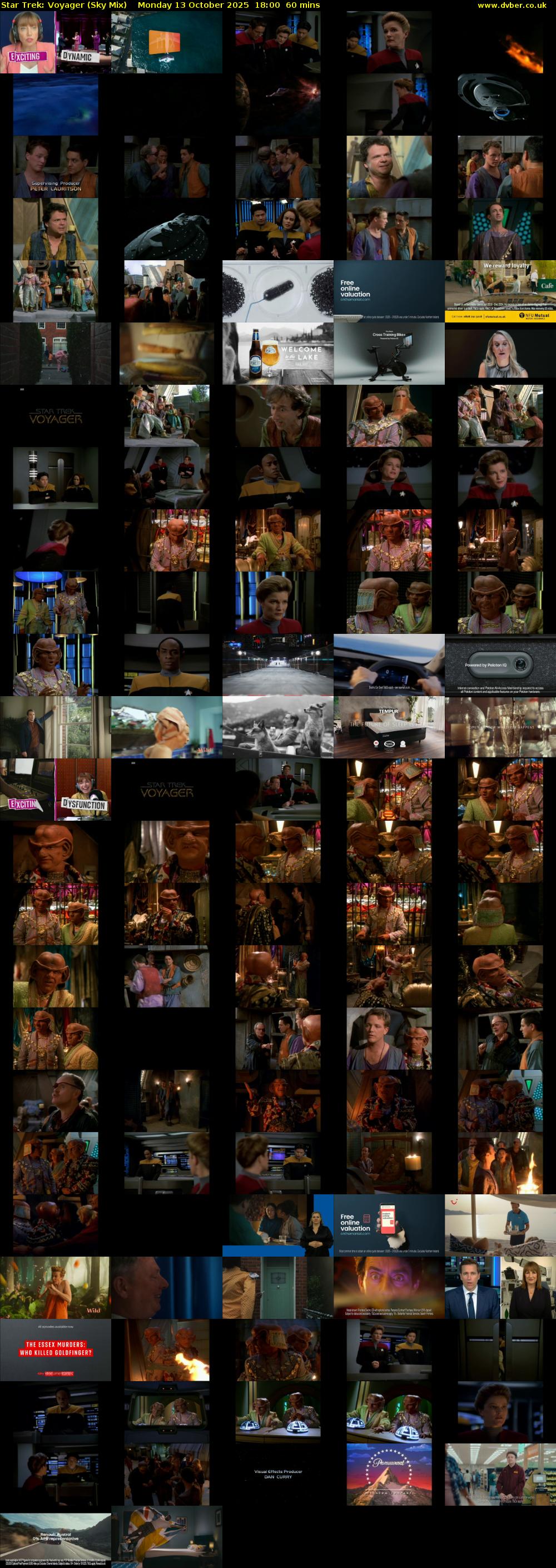Star Trek: Voyager (Sky Mix) Monday 13 October 2025 18:00 - 19:00