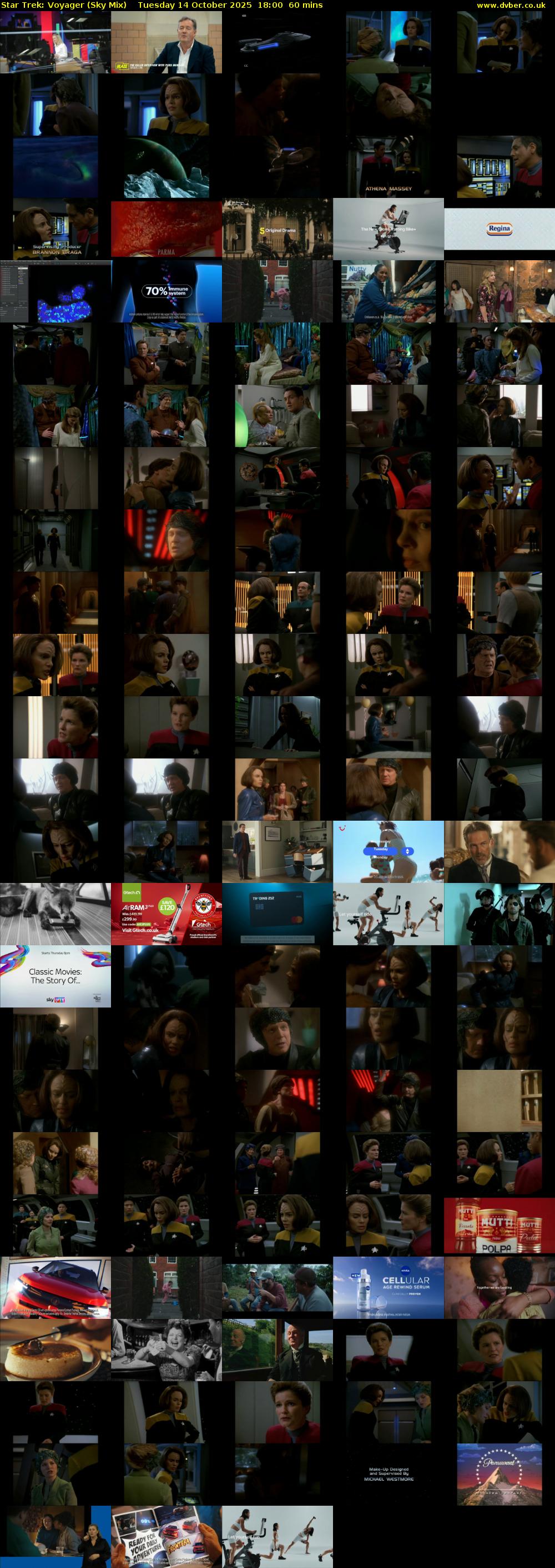 Star Trek: Voyager (Sky Mix) Tuesday 14 October 2025 18:00 - 19:00
