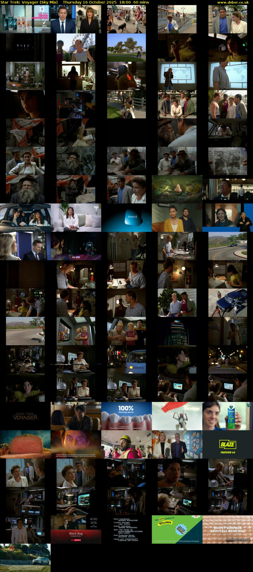 Star Trek: Voyager (Sky Mix) Thursday 16 October 2025 18:00 - 19:00