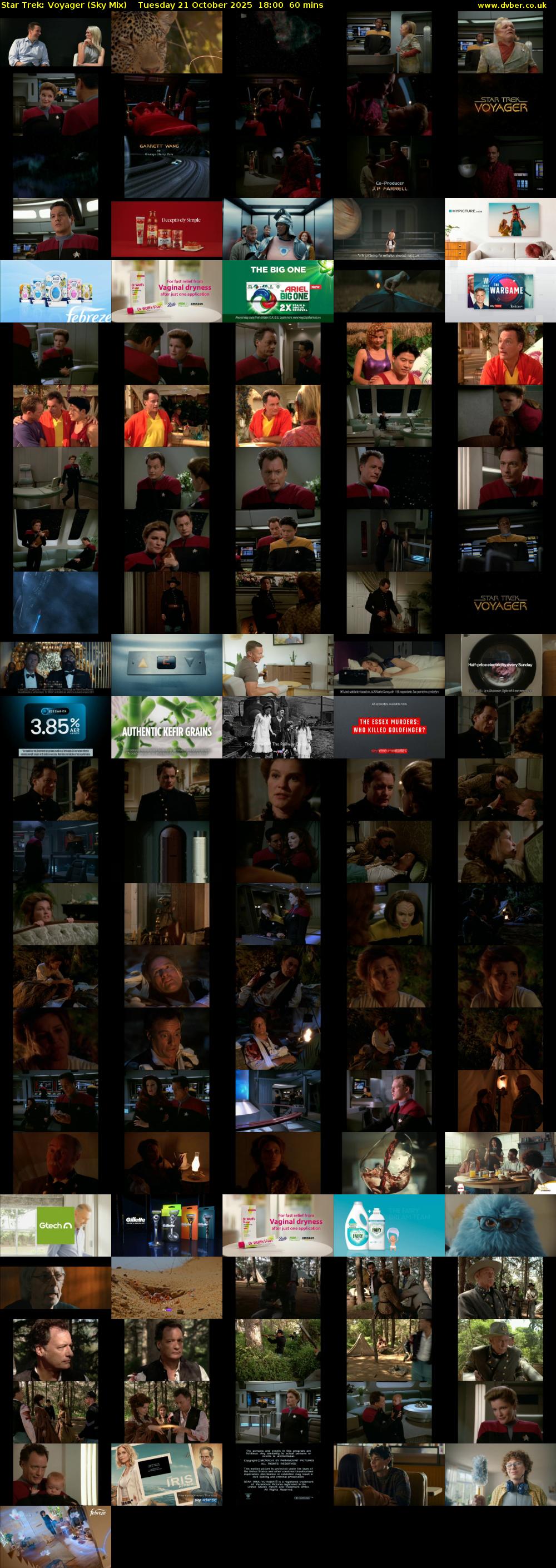 Star Trek: Voyager (Sky Mix) Tuesday 21 October 2025 18:00 - 19:00