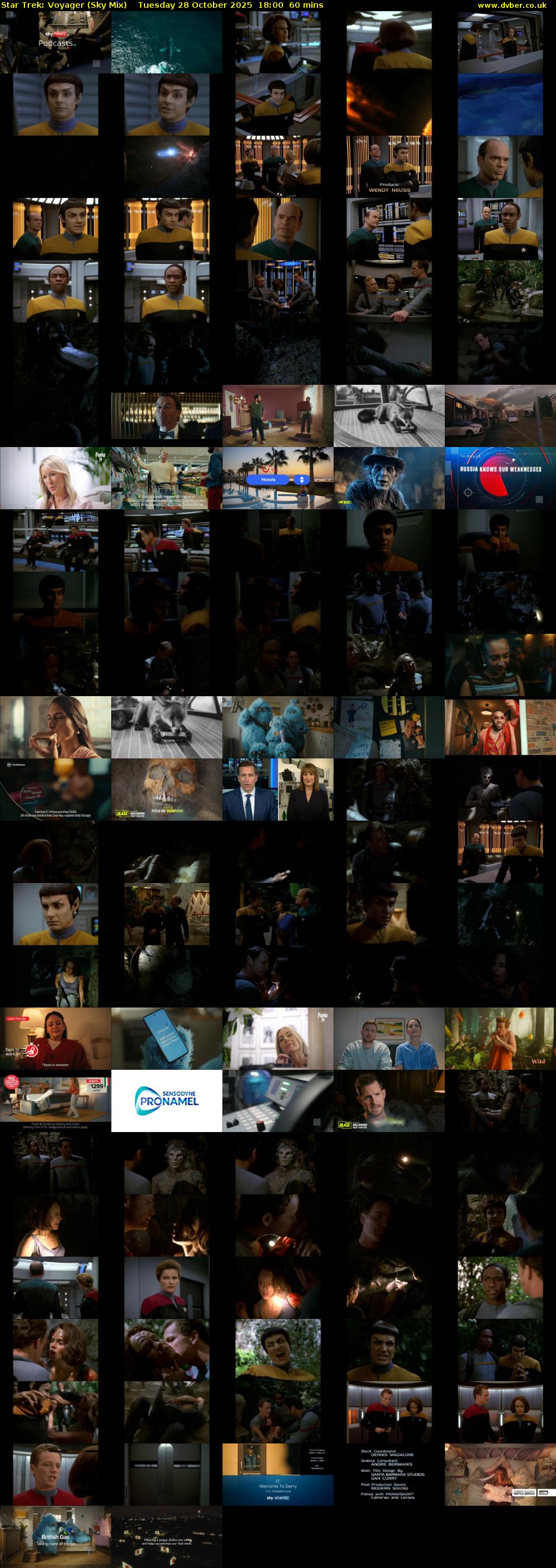 Star Trek: Voyager (Sky Mix) Tuesday 28 October 2025 18:00 - 19:00