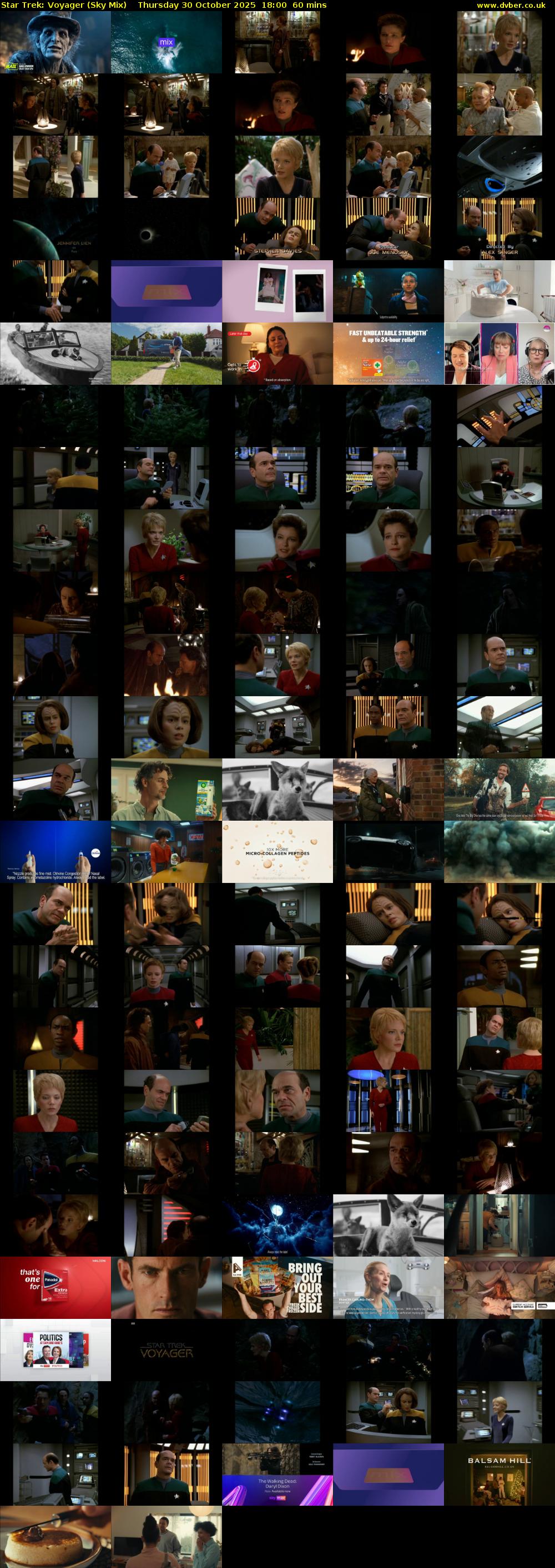 Star Trek: Voyager (Sky Mix) Thursday 30 October 2025 18:00 - 19:00