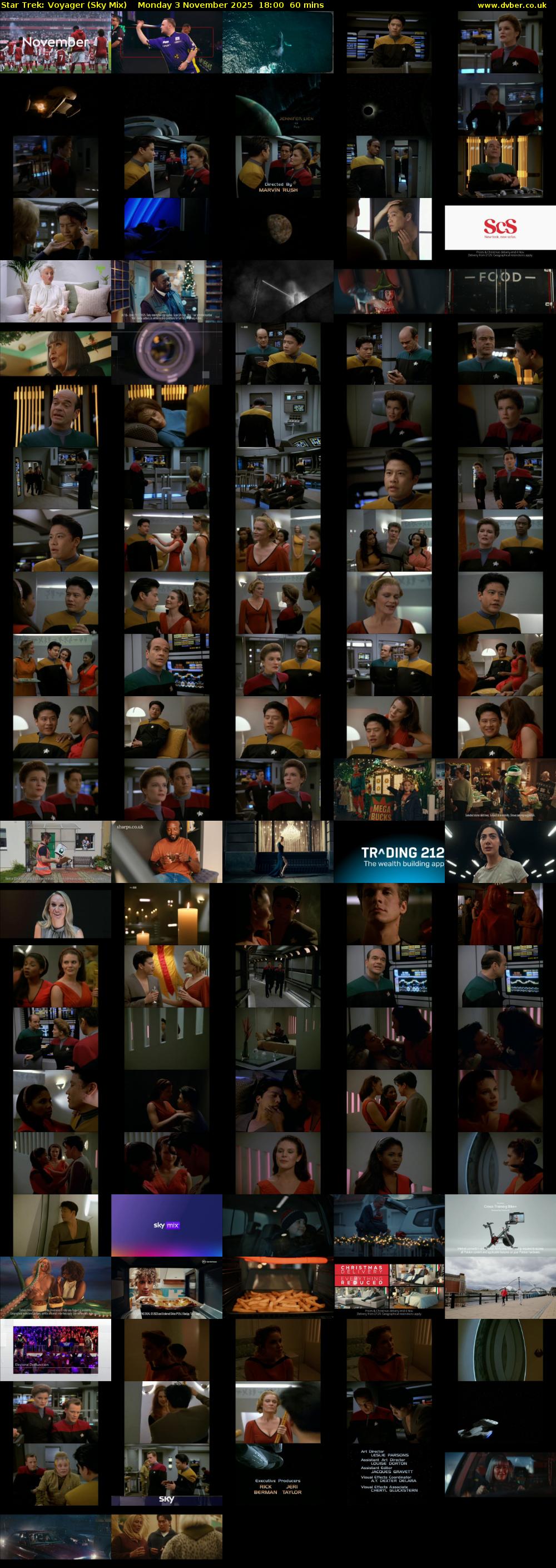 Star Trek: Voyager (Sky Mix) Monday 3 November 2025 18:00 - 19:00