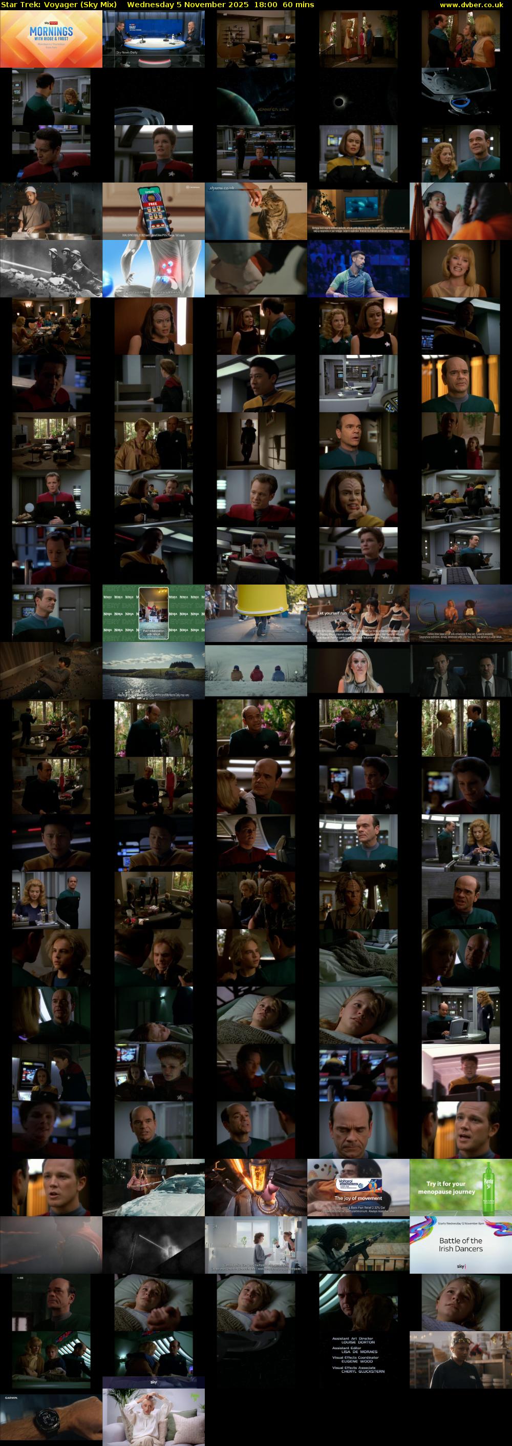 Star Trek: Voyager (Sky Mix) Wednesday 5 November 2025 18:00 - 19:00
