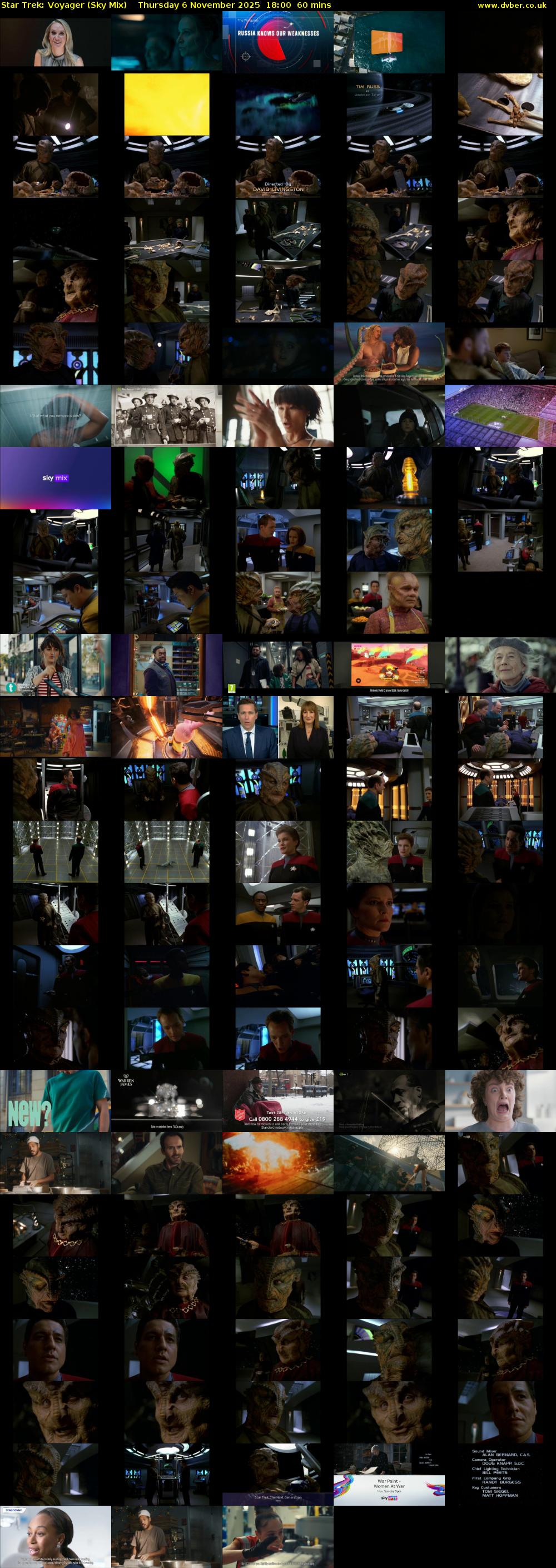 Star Trek: Voyager (Sky Mix) Thursday 6 November 2025 18:00 - 19:00