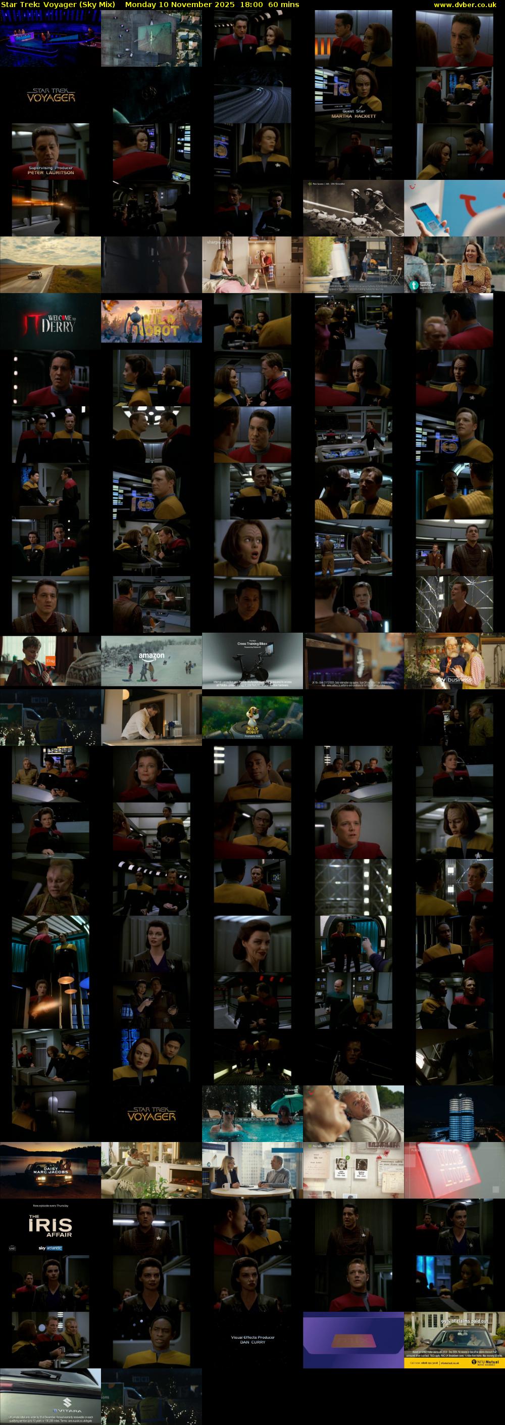 Star Trek: Voyager (Sky Mix) Monday 10 November 2025 18:00 - 19:00
