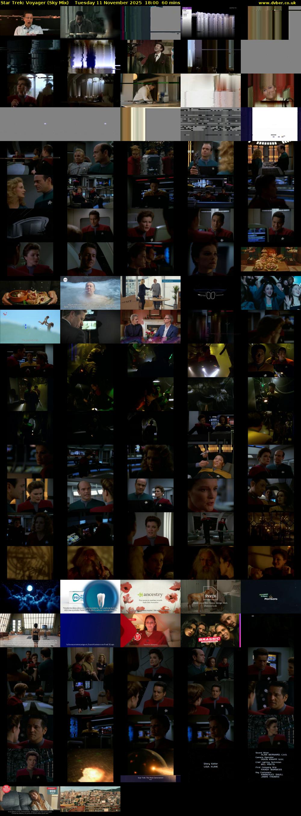 Star Trek: Voyager (Sky Mix) Tuesday 11 November 2025 18:00 - 19:00