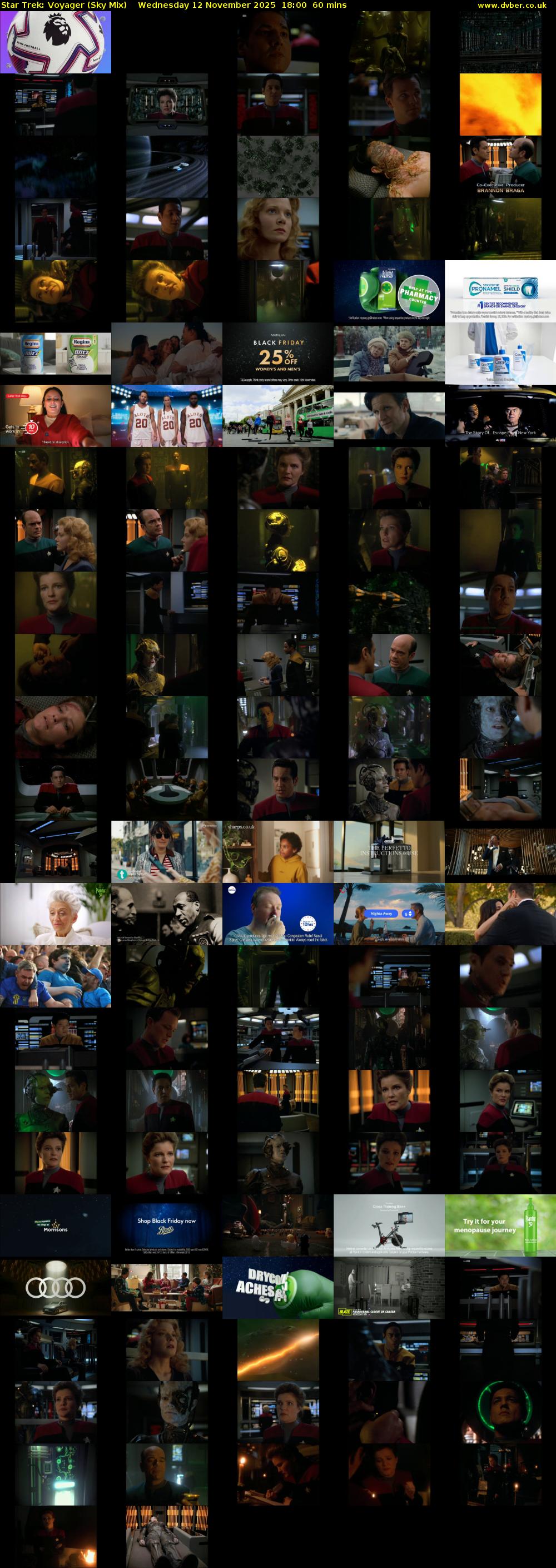 Star Trek: Voyager (Sky Mix) Wednesday 12 November 2025 18:00 - 19:00