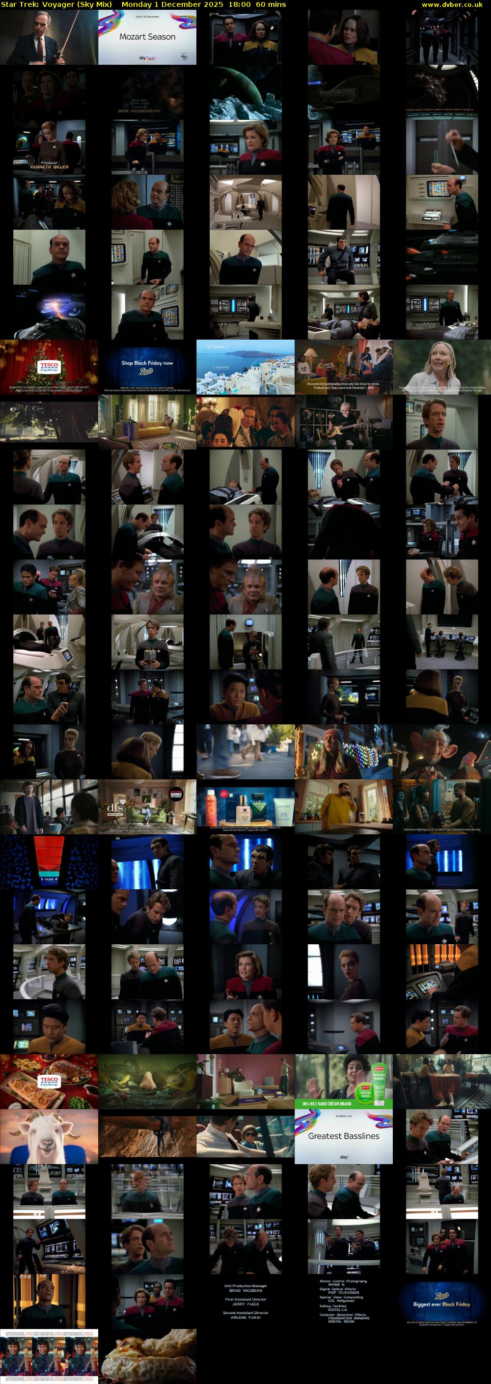 Star Trek: Voyager (Sky Mix) Monday 1 December 2025 18:00 - 19:00