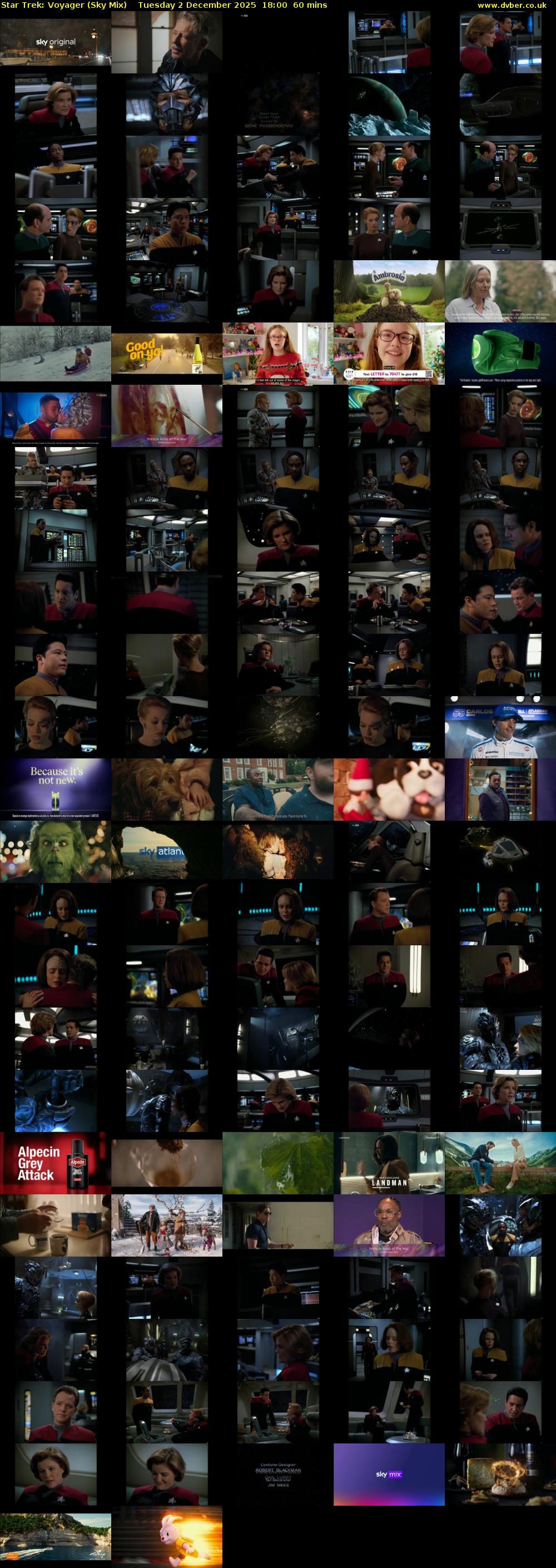 Star Trek: Voyager (Sky Mix) Tuesday 2 December 2025 18:00 - 19:00
