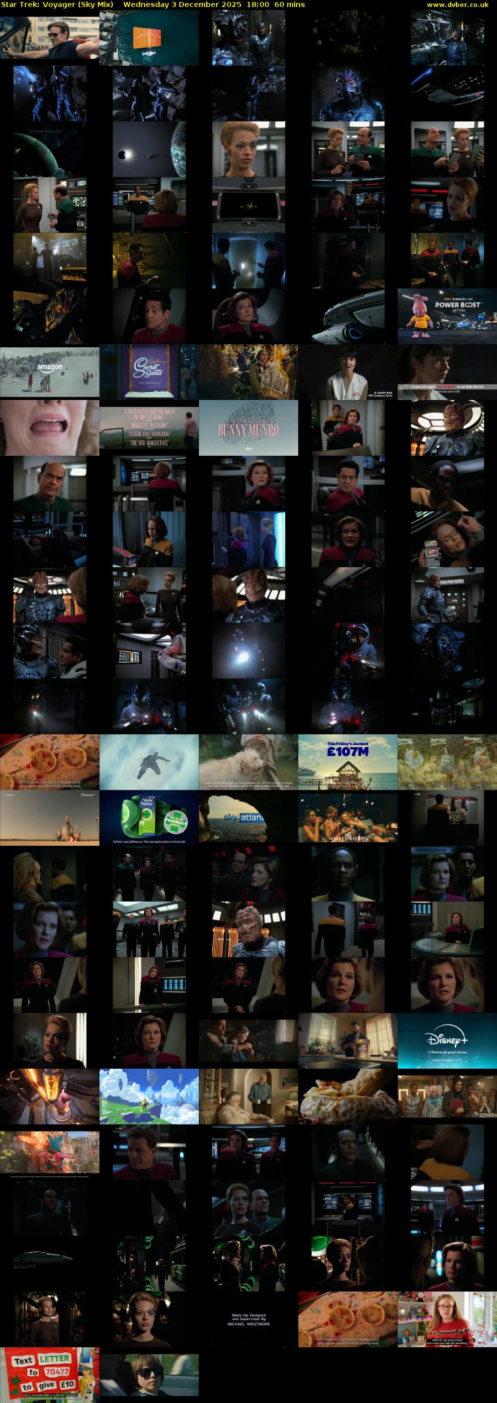 Star Trek: Voyager (Sky Mix) Wednesday 3 December 2025 18:00 - 19:00