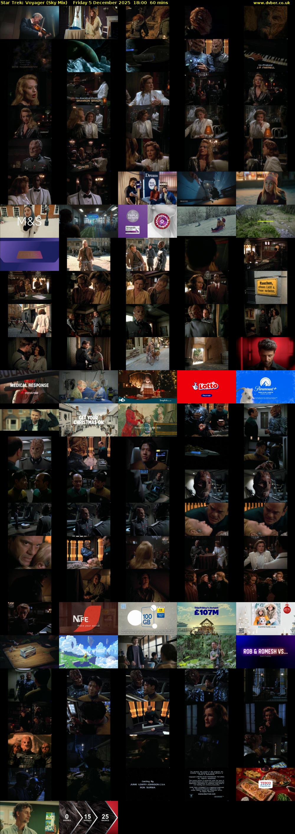 Star Trek: Voyager (Sky Mix) Friday 5 December 2025 18:00 - 19:00