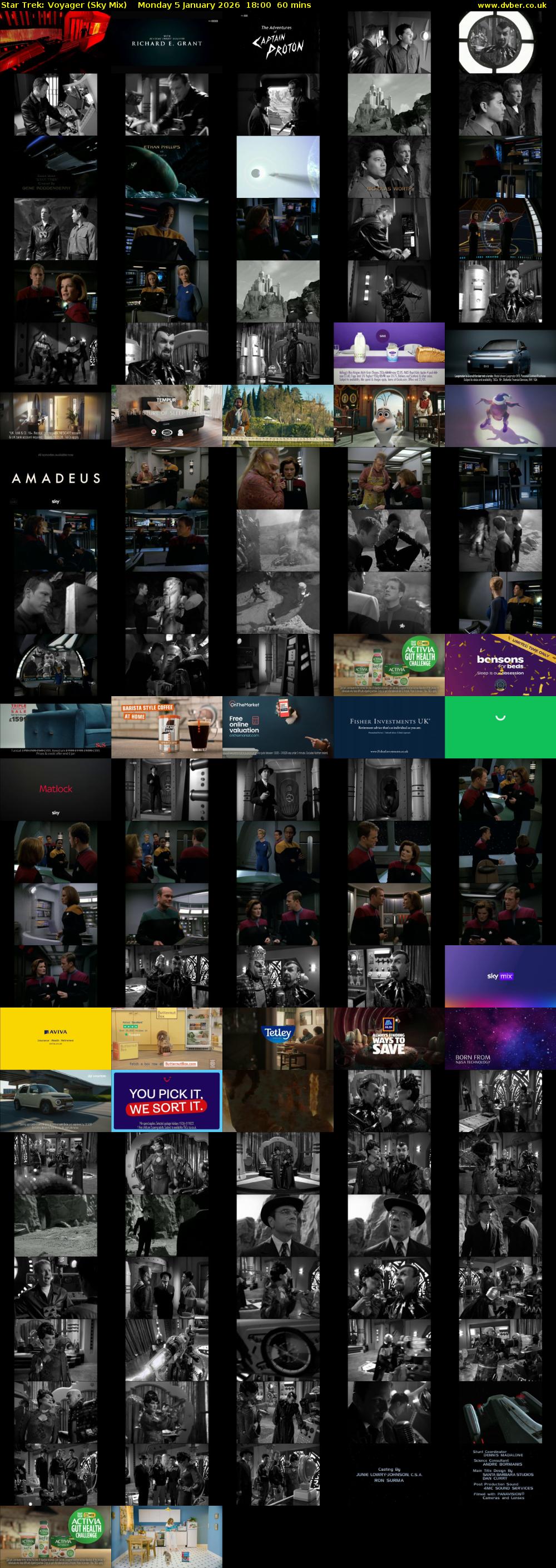 Star Trek: Voyager (Sky Mix) Monday 5 January 2026 18:00 - 19:00