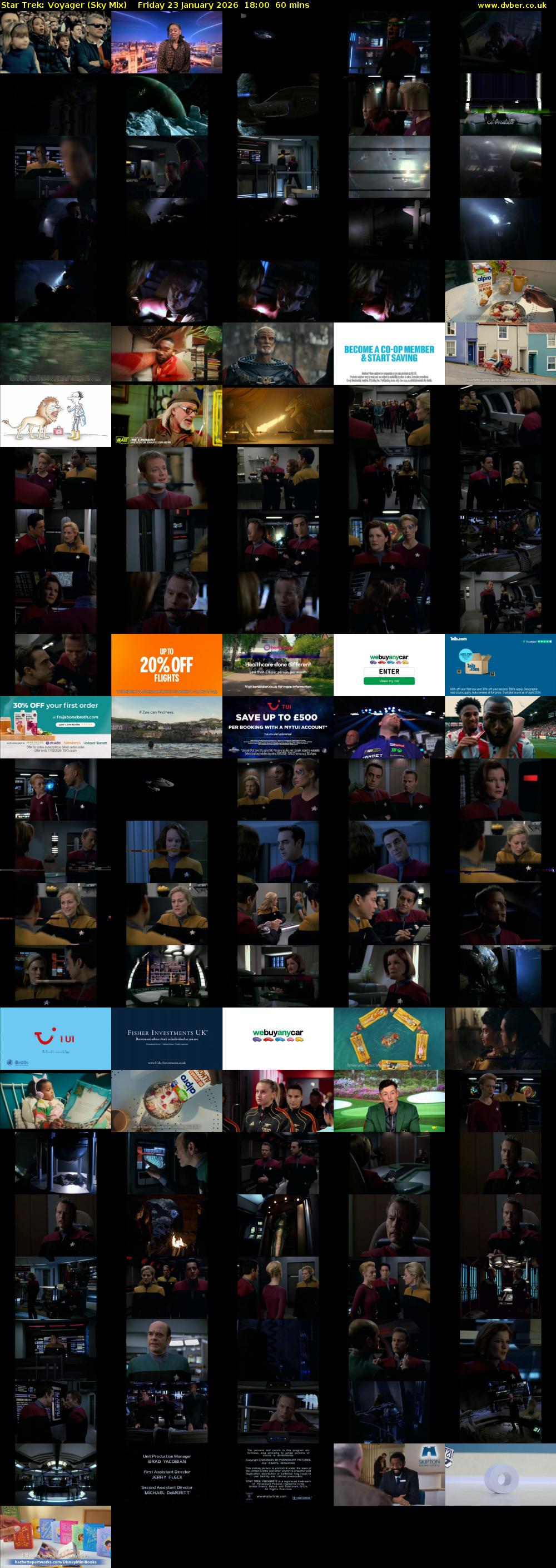 Star Trek: Voyager (Sky Mix) Friday 23 January 2026 18:00 - 19:00