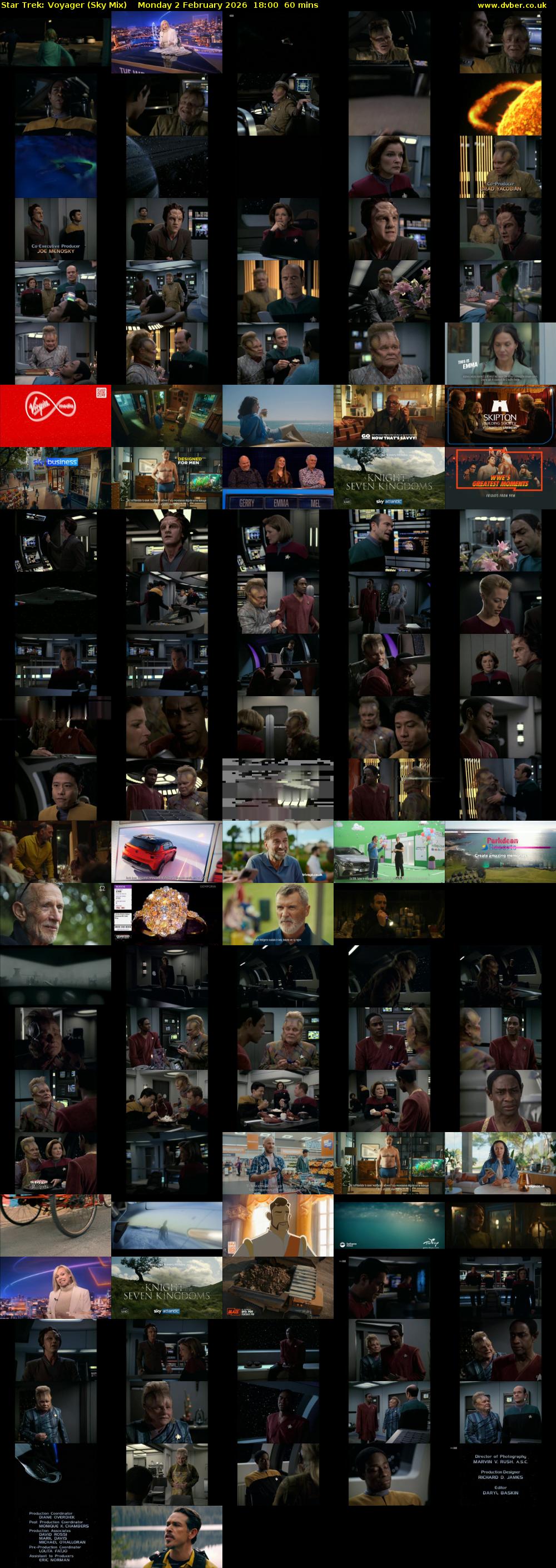 Star Trek: Voyager (Sky Mix) Monday 2 February 2026 18:00 - 19:00