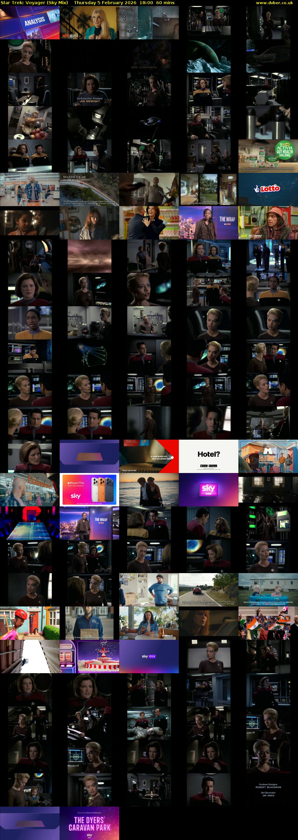 Star Trek: Voyager (Sky Mix) Thursday 5 February 2026 18:00 - 19:00