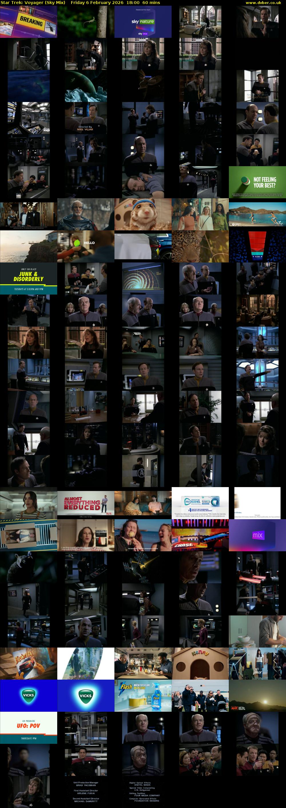 Star Trek: Voyager (Sky Mix) Friday 6 February 2026 18:00 - 19:00