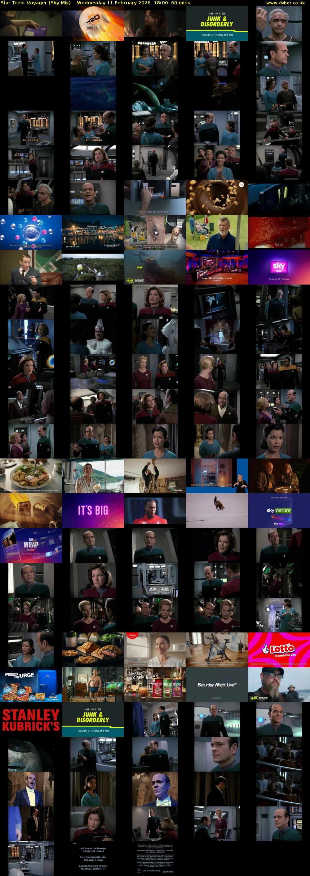 Star Trek: Voyager (Sky Mix) Wednesday 11 February 2026 18:00 - 19:00