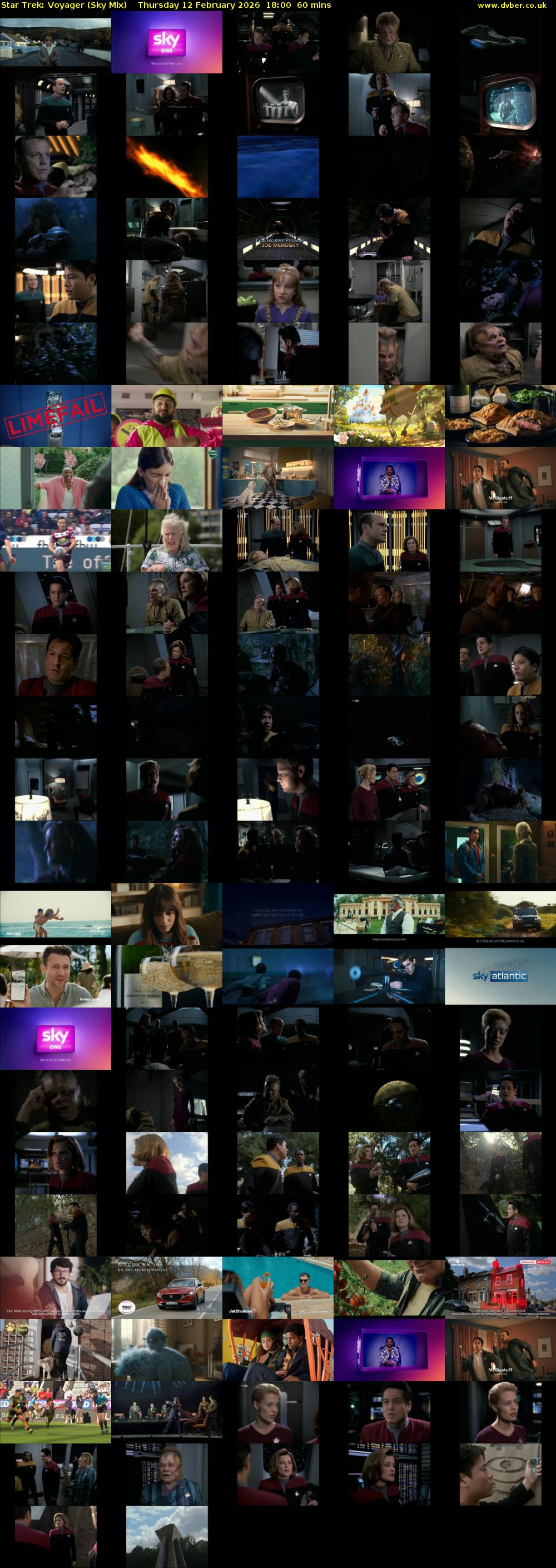 Star Trek: Voyager (Sky Mix) Thursday 12 February 2026 18:00 - 19:00