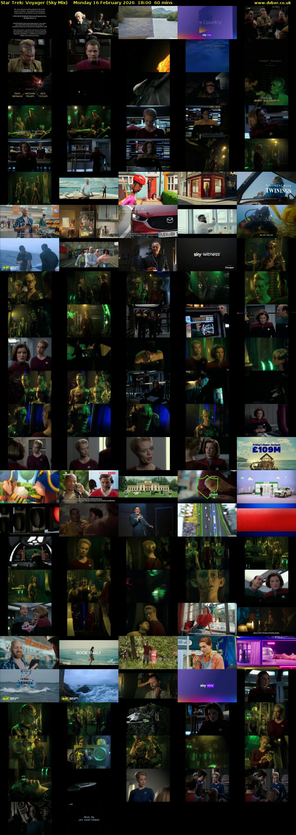 Star Trek: Voyager (Sky Mix) Monday 16 February 2026 18:00 - 19:00
