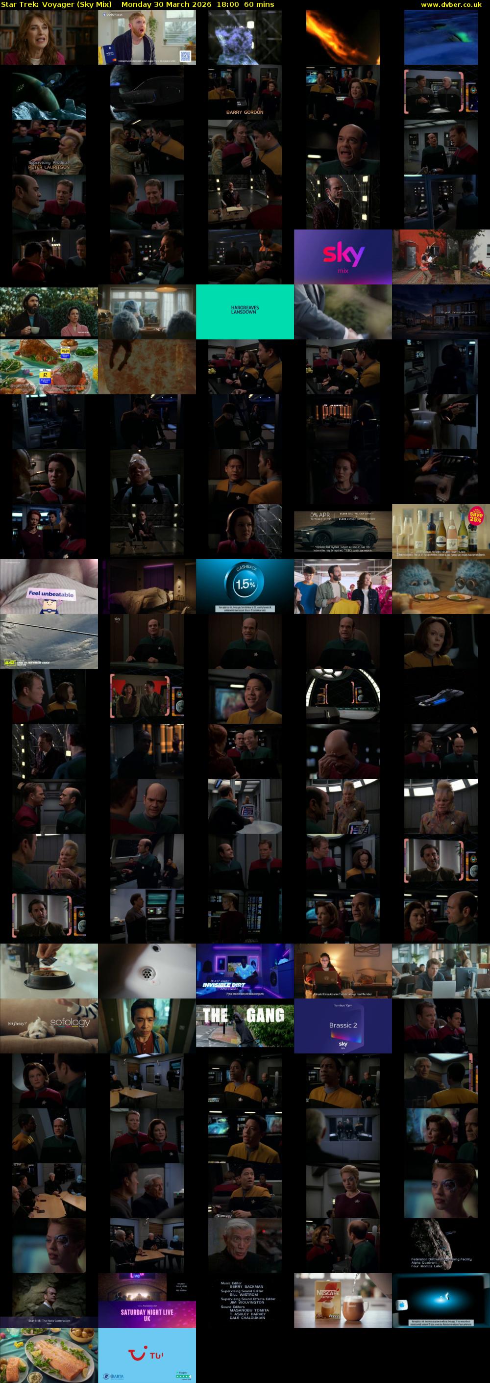 Star Trek: Voyager (Sky Mix) Monday 30 March 2026 18:00 - 19:00