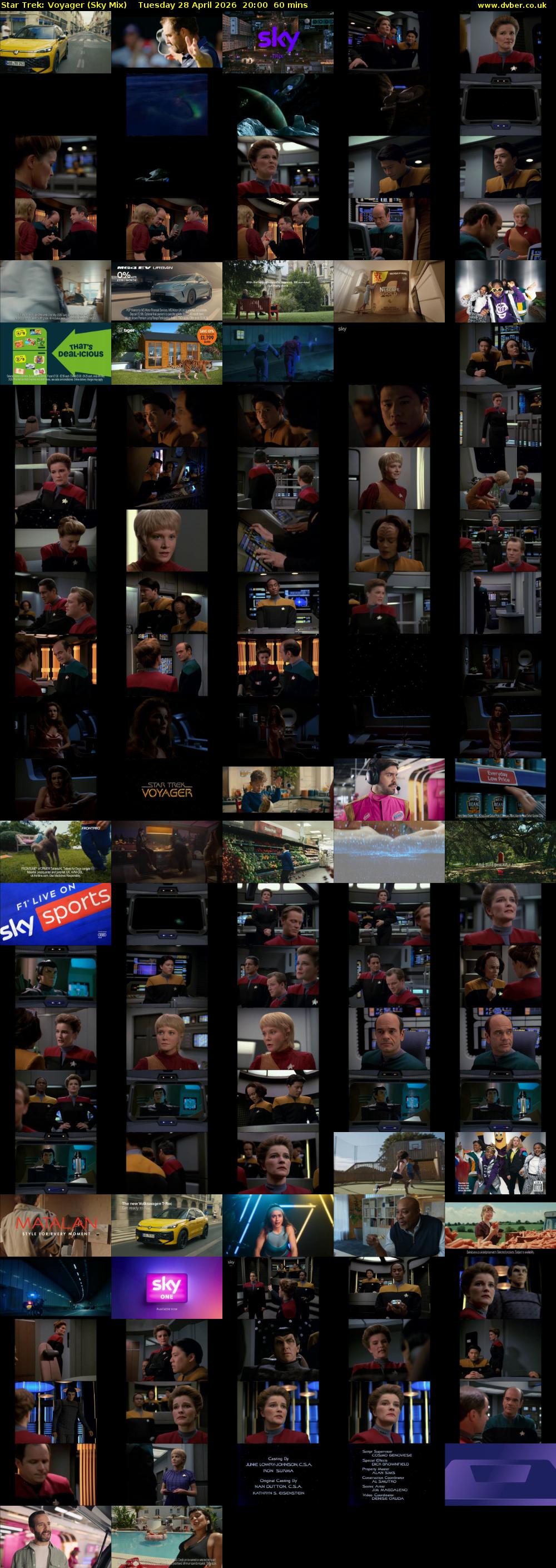 Star Trek: Voyager (Sky Mix) Tuesday 28 April 2026 20:00 - 21:00
